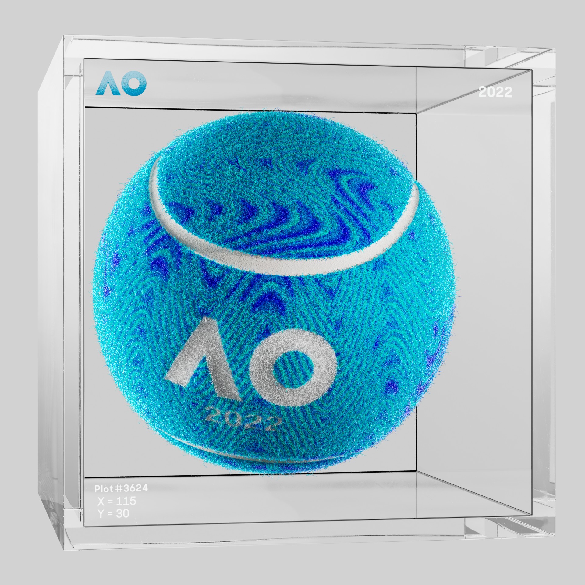 The Australian Open - The Australian Open Art Ball - AO Art Ball #4965 - NFT # 4965