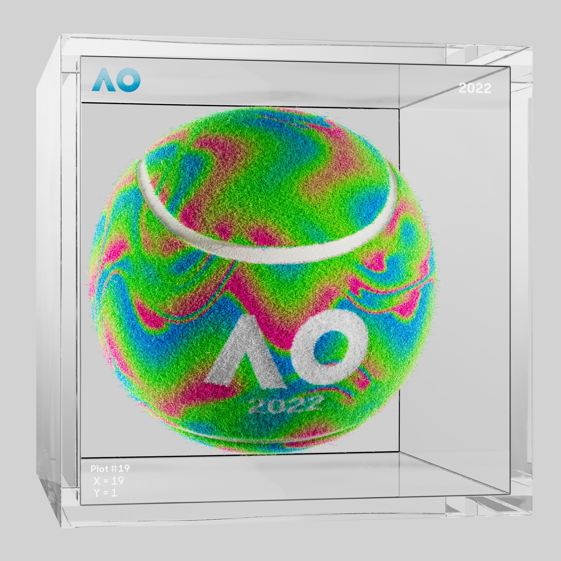 The Australian Open - The Australian Open Art Ball - AO Art Ball #4968 - NFT # 4968