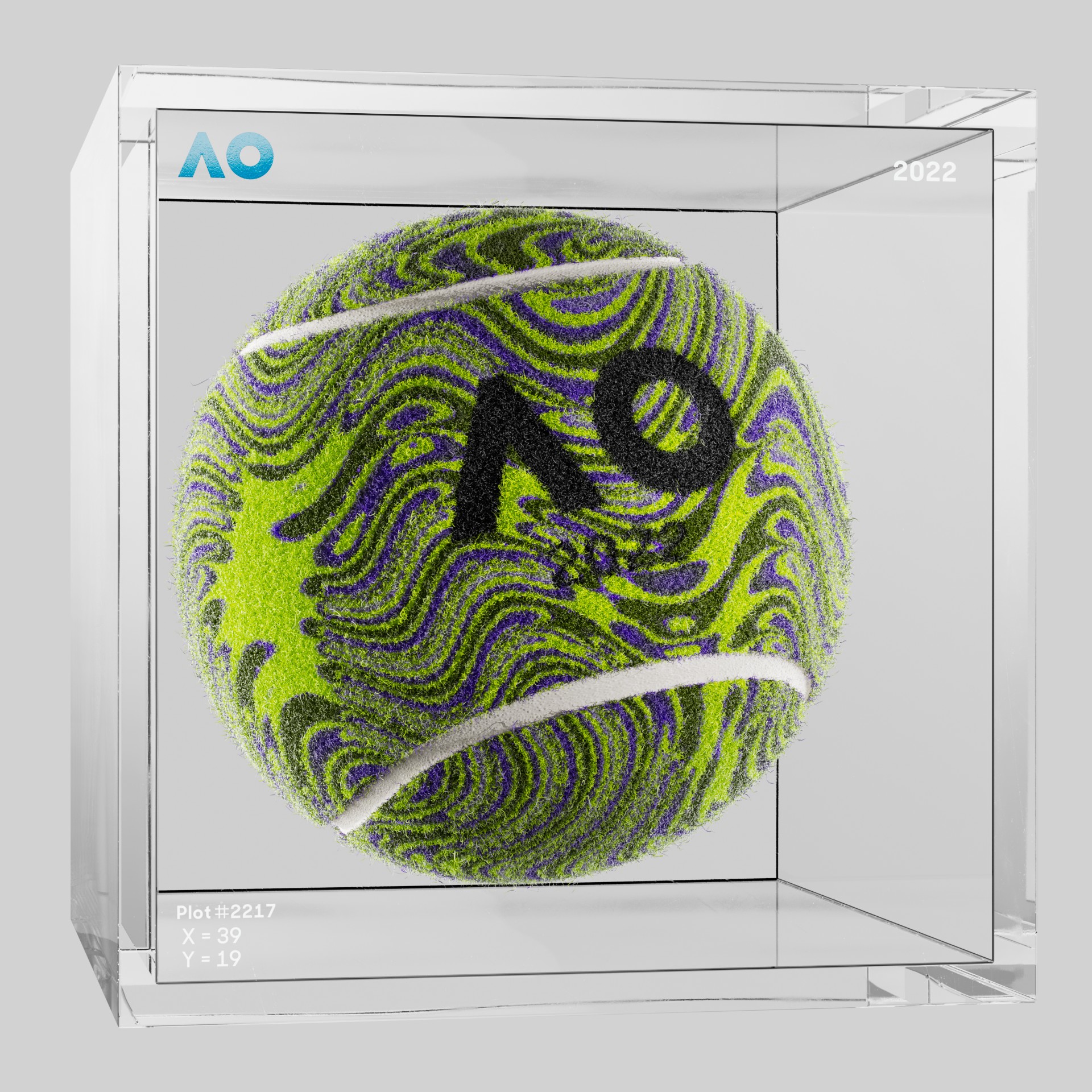 The Australian Open - The Australian Open Art Ball - AO Art Ball #4969 - NFT # 4969