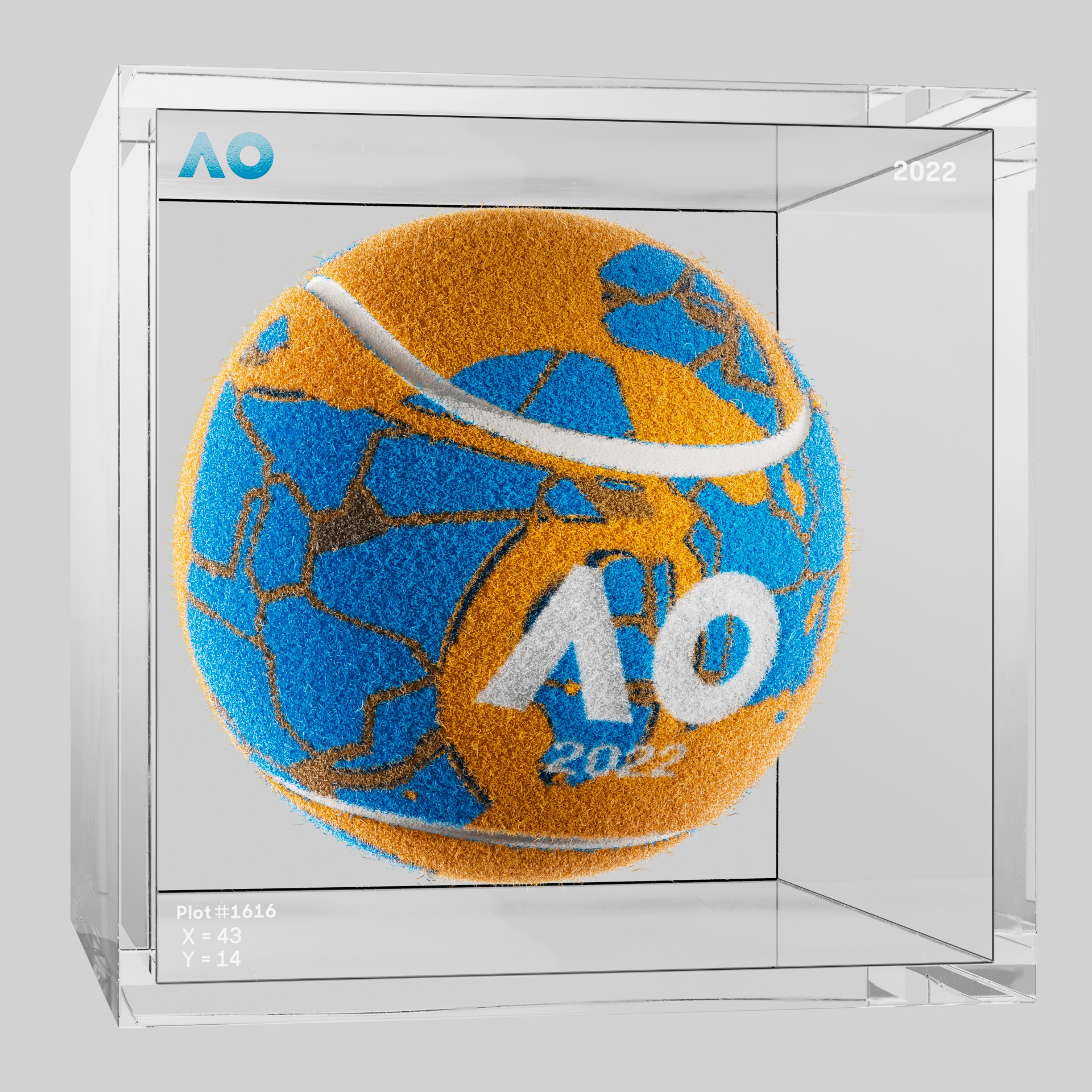 The Australian Open - The Australian Open Art Ball - AO Art Ball #4972 - NFT # 4972