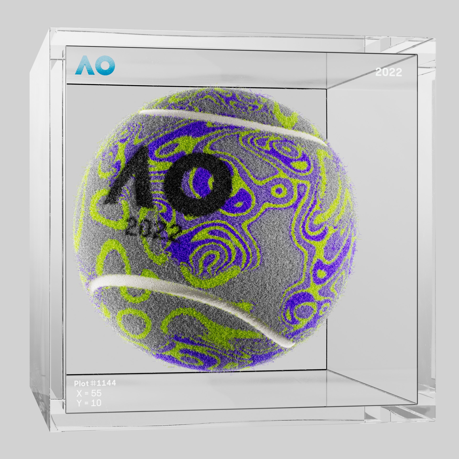 The Australian Open - The Australian Open Art Ball - AO Art Ball #4973 - NFT # 4973