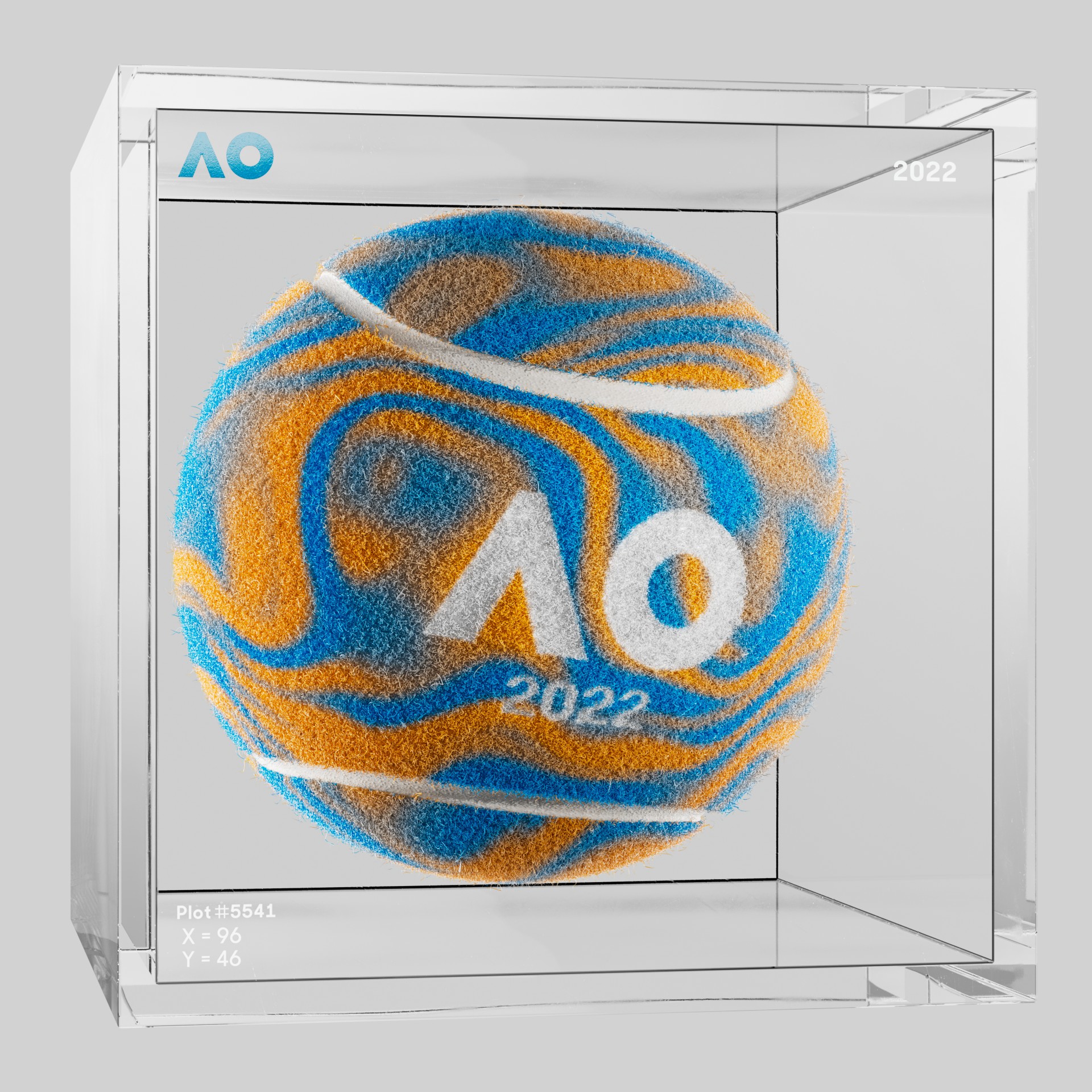 The Australian Open - The Australian Open Art Ball - AO Art Ball #4977 - NFT # 4977