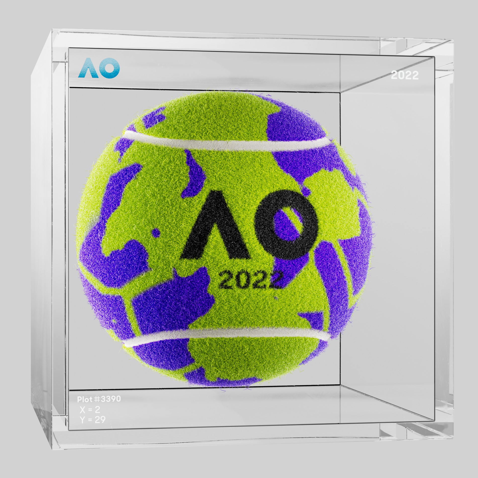 The Australian Open - The Australian Open Art Ball - AO Art Ball #4978 - NFT # 4978