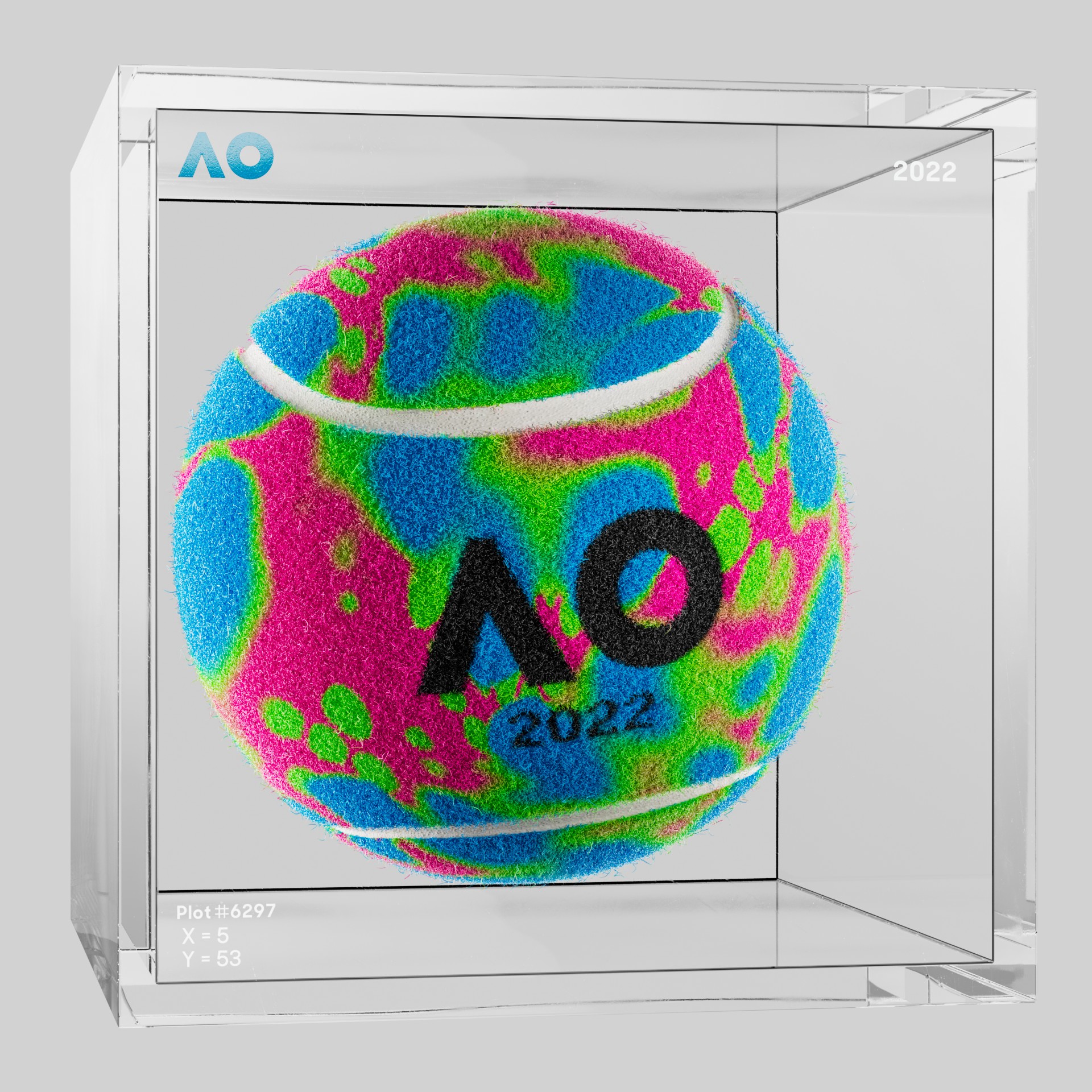 The Australian Open - The Australian Open Art Ball - AO Art Ball #4980 - NFT # 4980