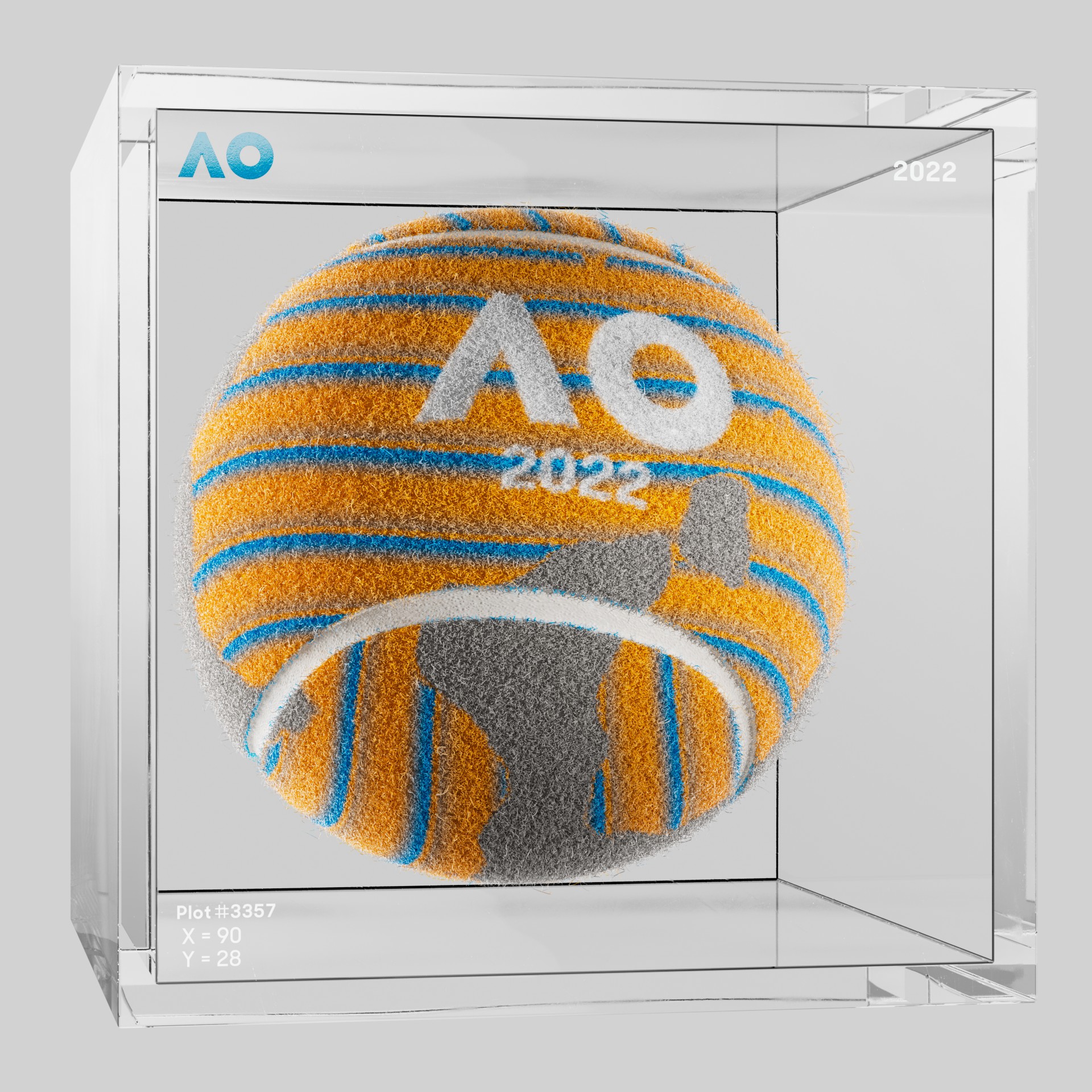 The Australian Open - The Australian Open Art Ball - AO Art Ball #4981 - NFT # 4981