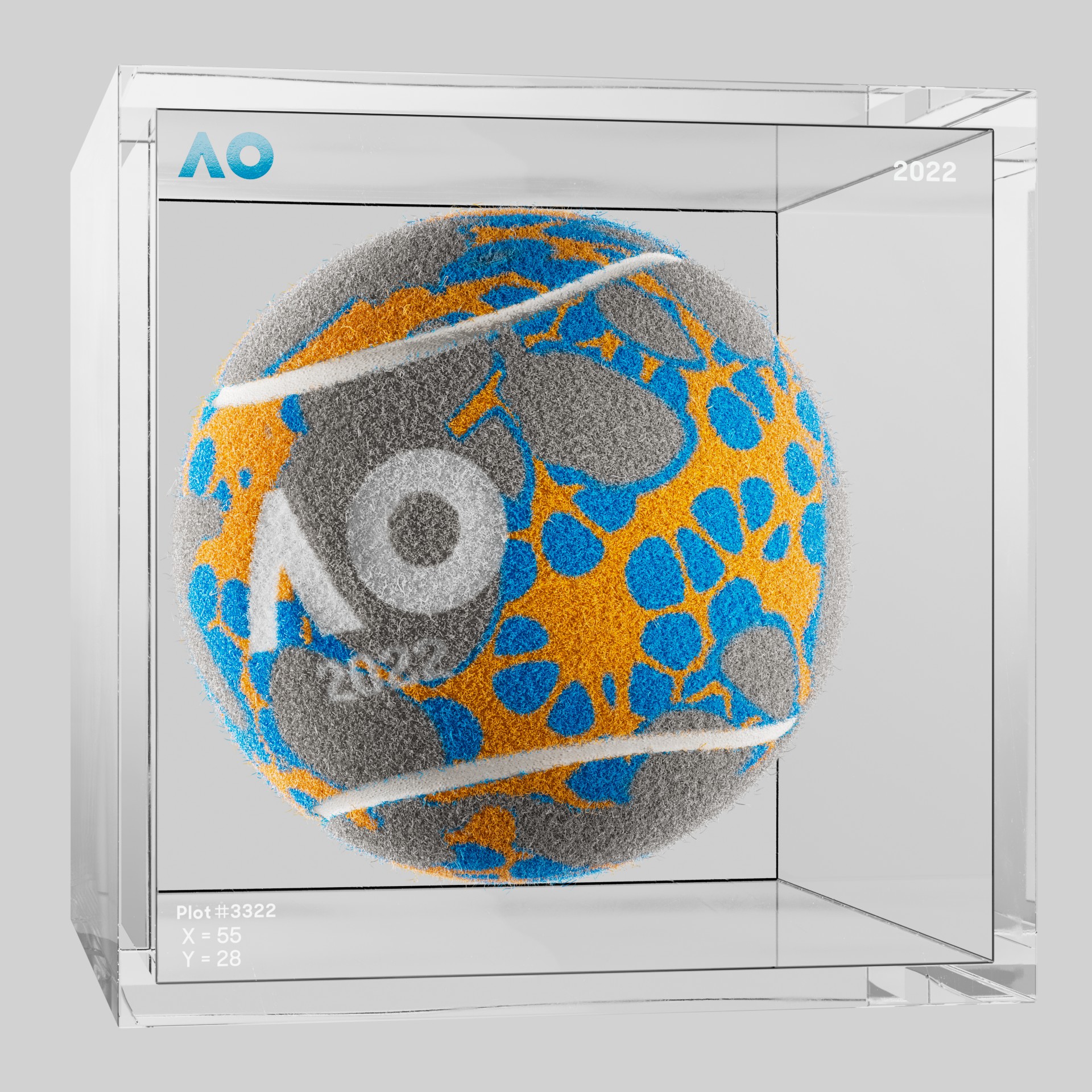 The Australian Open - The Australian Open Art Ball - AO Art Ball #4983 - NFT # 4983