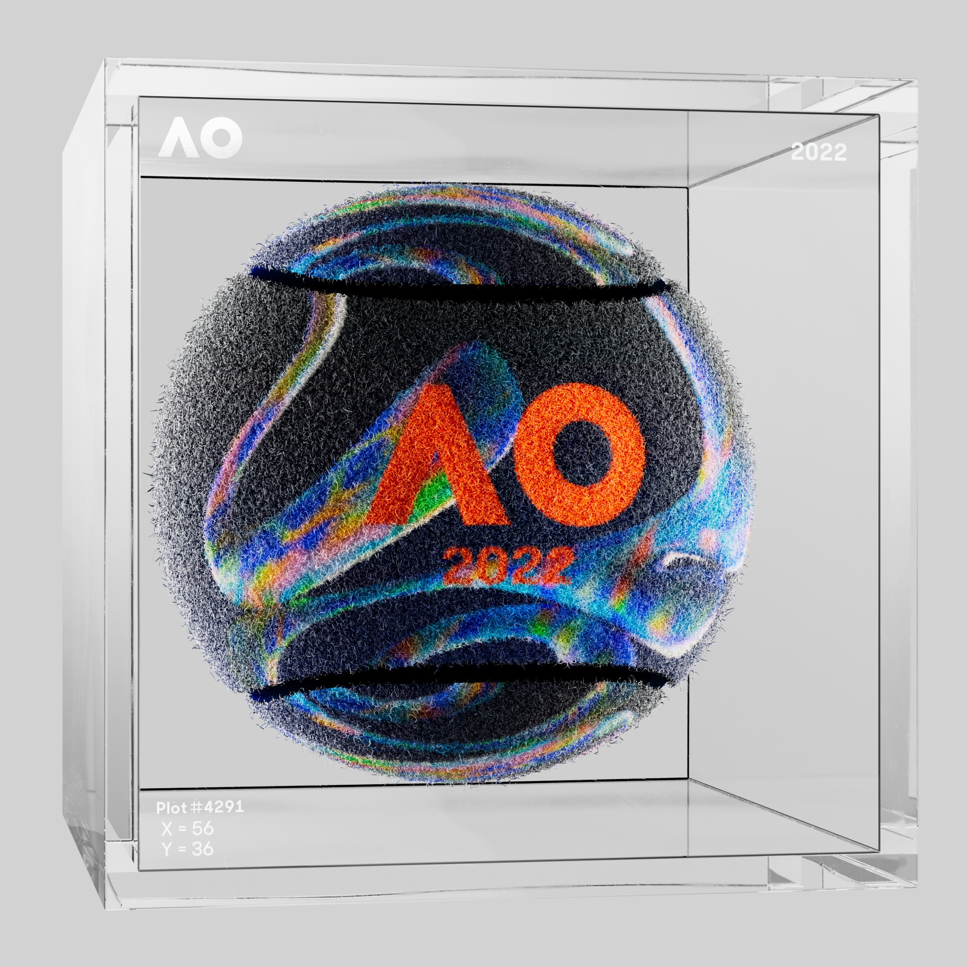 The Australian Open - The Australian Open Art Ball - AO Art Ball #4984 - NFT # 4984