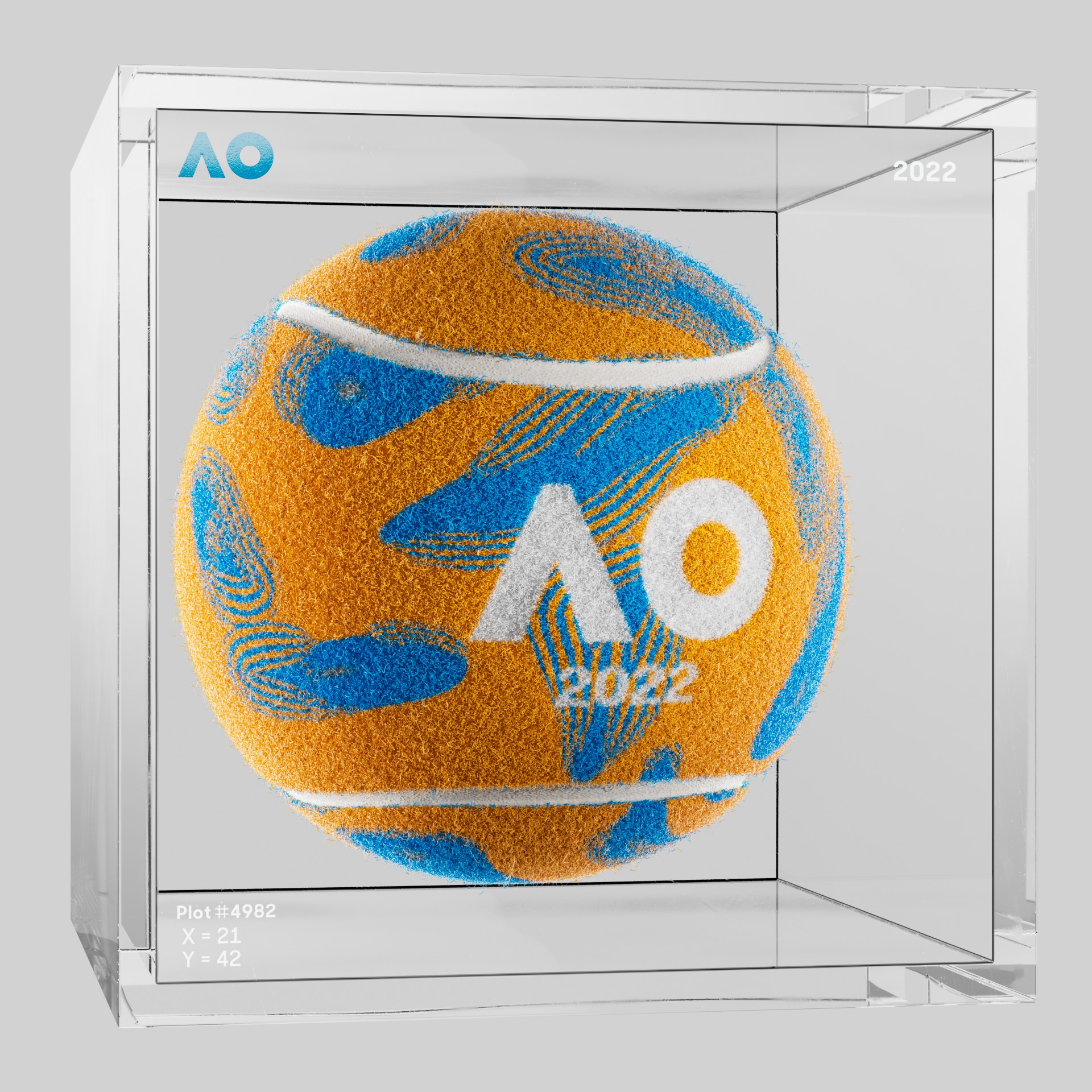 The Australian Open - The Australian Open Art Ball - AO Art Ball #4985 - NFT # 4985