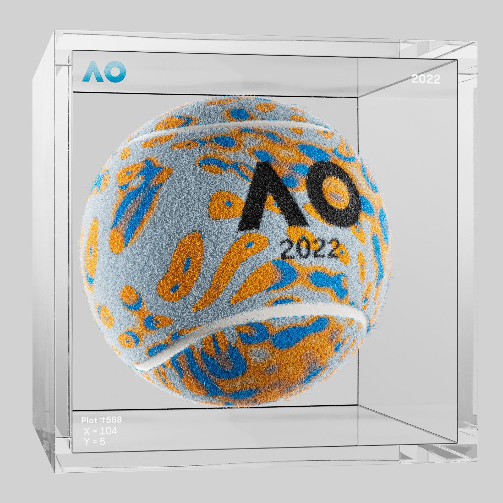 The Australian Open - The Australian Open Art Ball - AO Art Ball #4986 - NFT # 4986