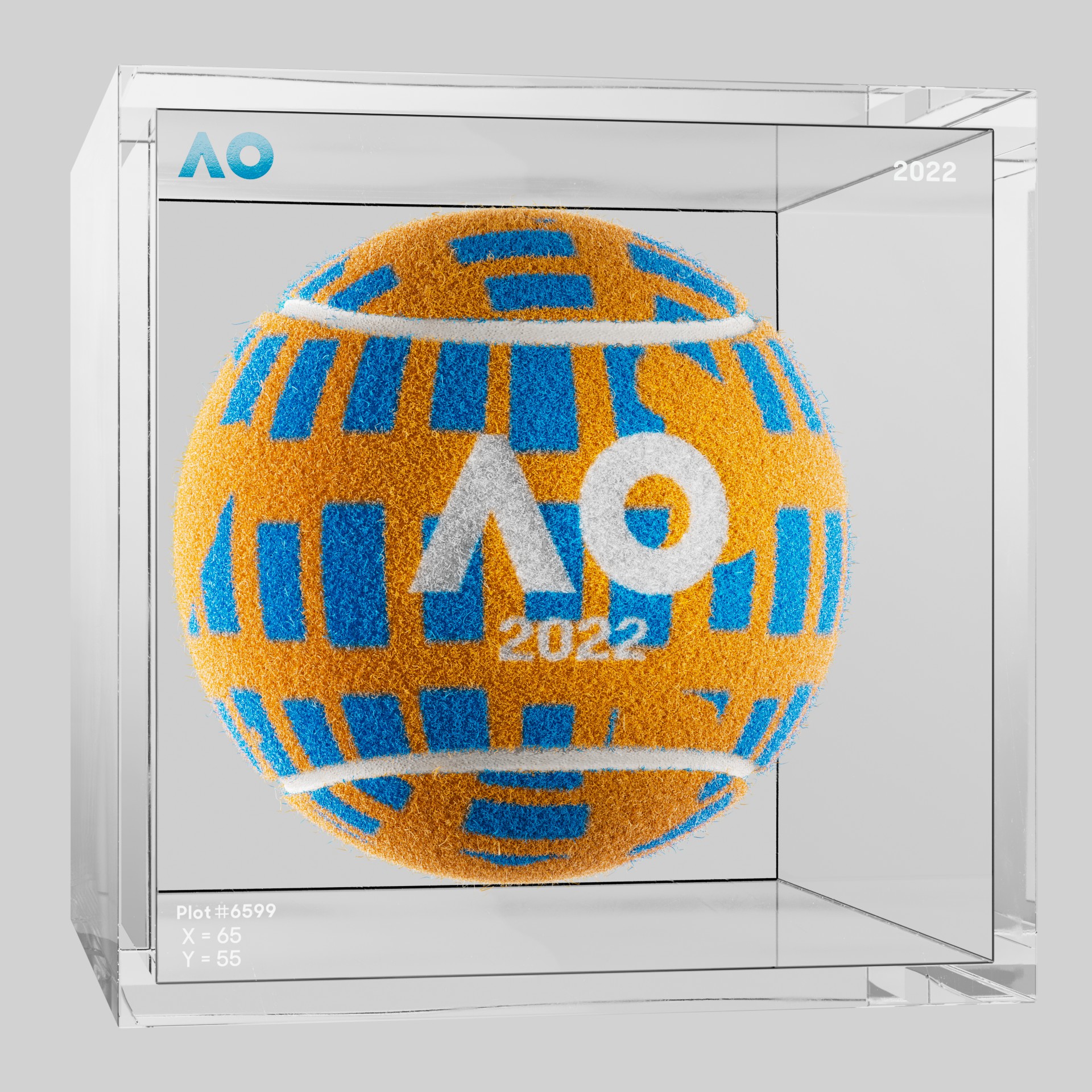 The Australian Open - The Australian Open Art Ball - AO Art Ball #4989 - NFT # 4989