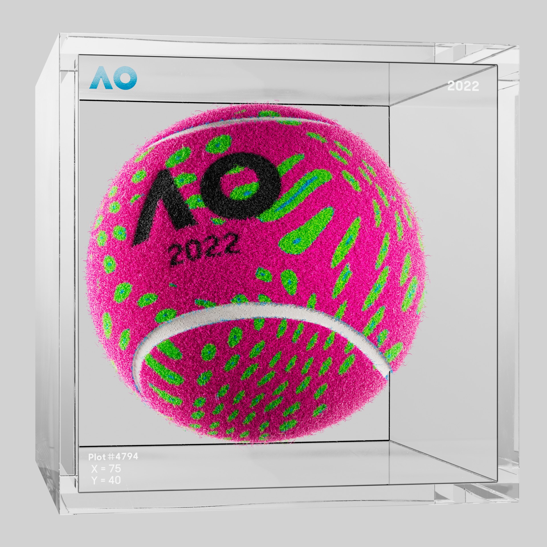 The Australian Open - The Australian Open Art Ball - AO Art Ball #4990 - NFT # 4990