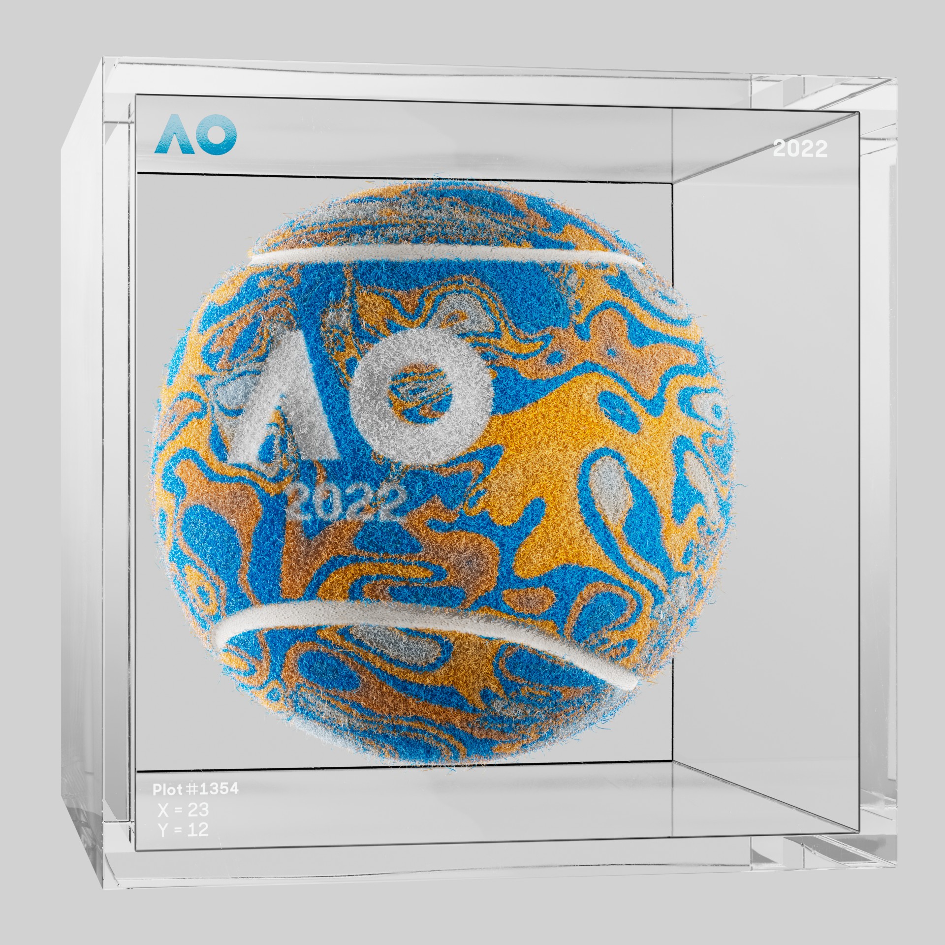 The Australian Open - The Australian Open Art Ball - AO Art Ball #4993 - NFT # 4993
