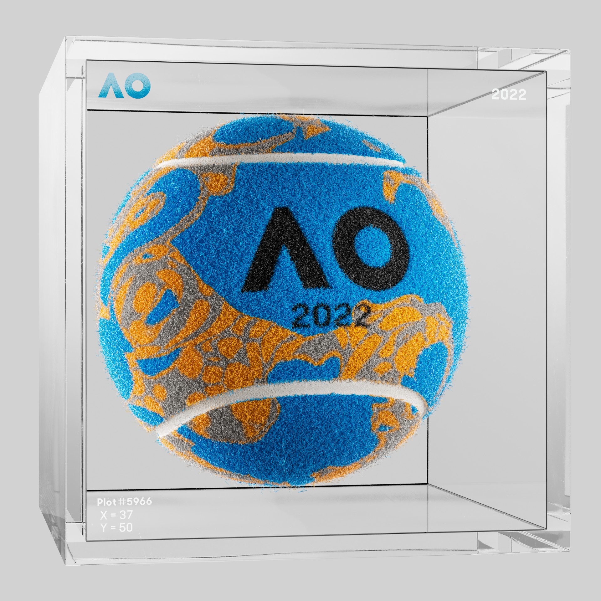 The Australian Open - The Australian Open Art Ball - AO Art Ball #4994 - NFT # 4994