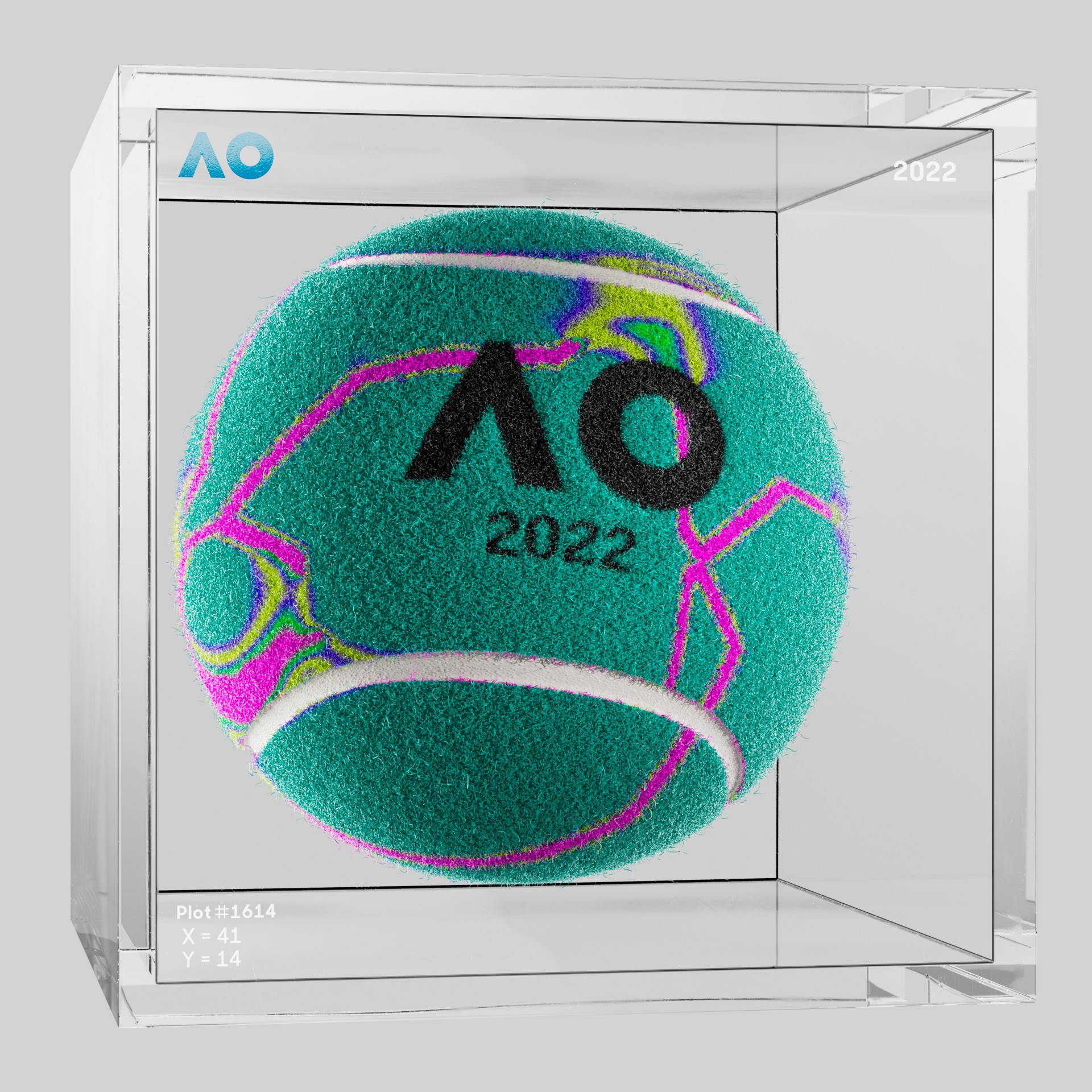 The Australian Open - The Australian Open Art Ball - AO Art Ball #4995 - NFT # 4995