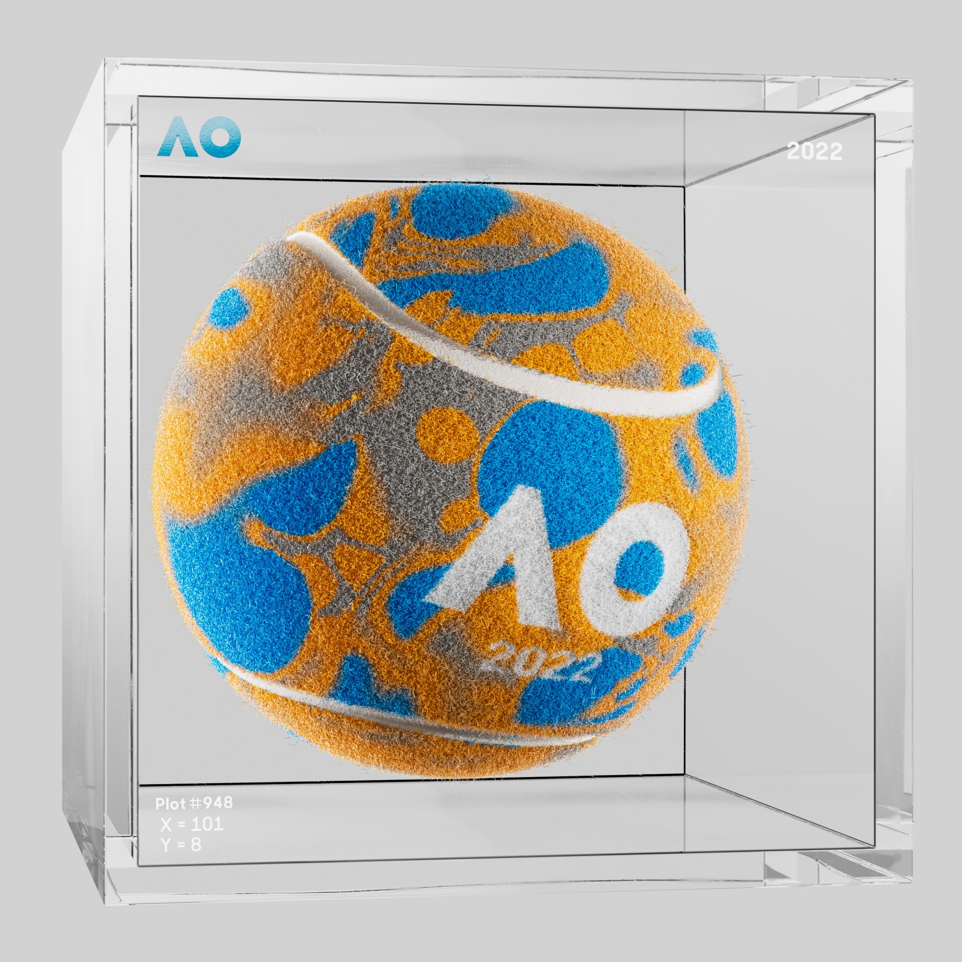 The Australian Open - The Australian Open Art Ball - AO Art Ball #4996 - NFT # 4996