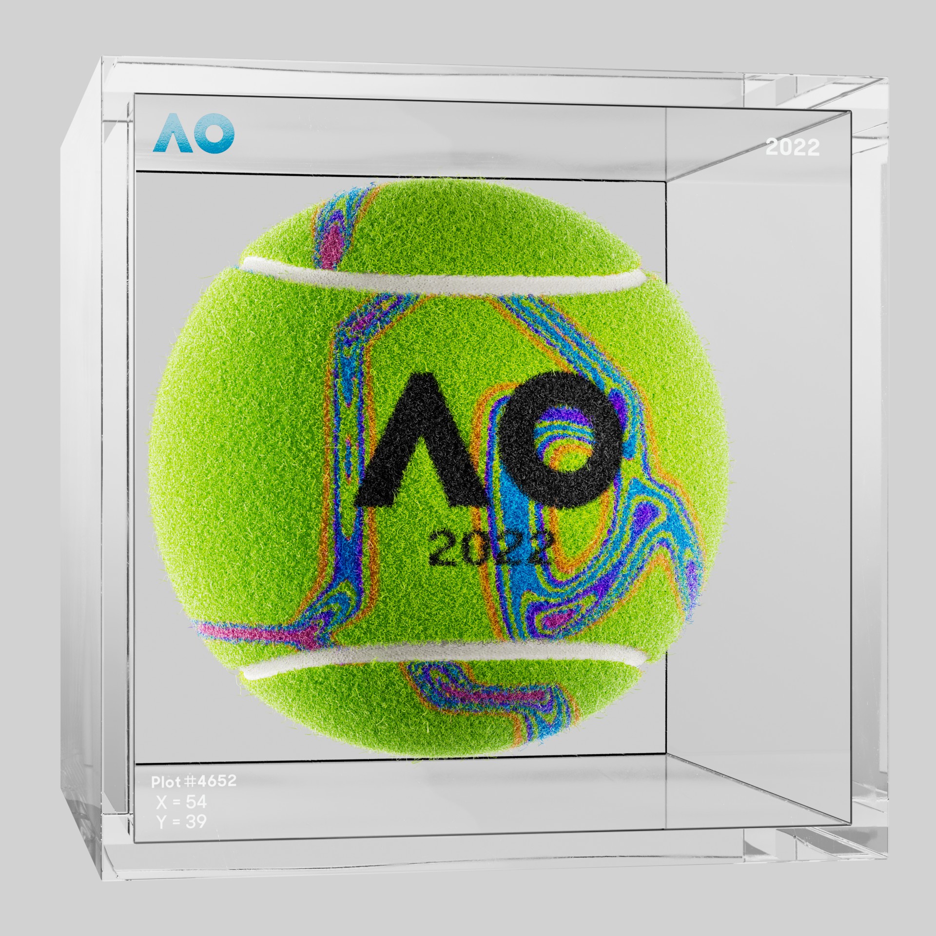 The Australian Open - The Australian Open Art Ball - AO Art Ball #50 - NFT # 50