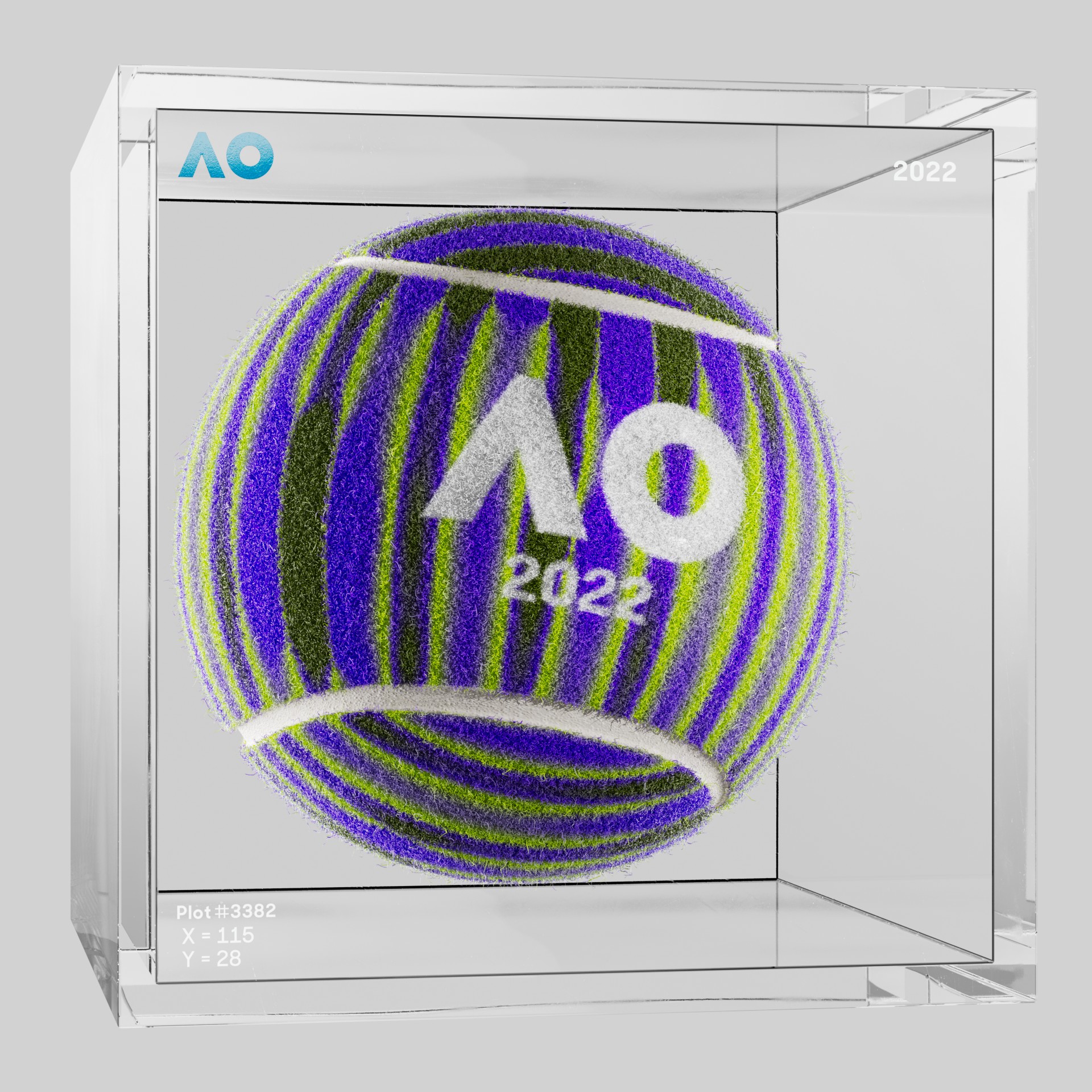 The Australian Open - The Australian Open Art Ball - AO Art Ball #5000 - NFT # 5000