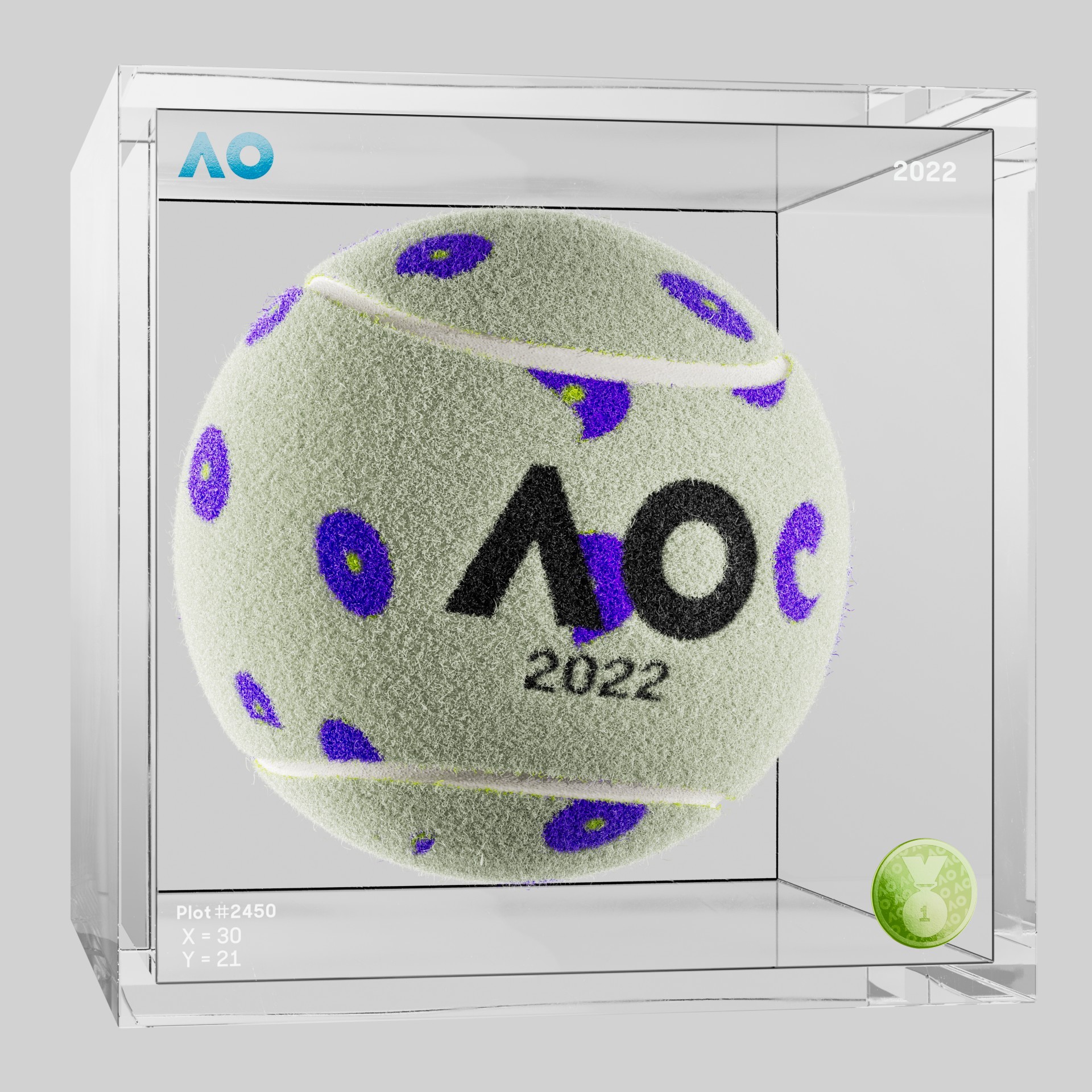 The Australian Open - The Australian Open Art Ball - AO Art Ball #5002 - NFT # 5002