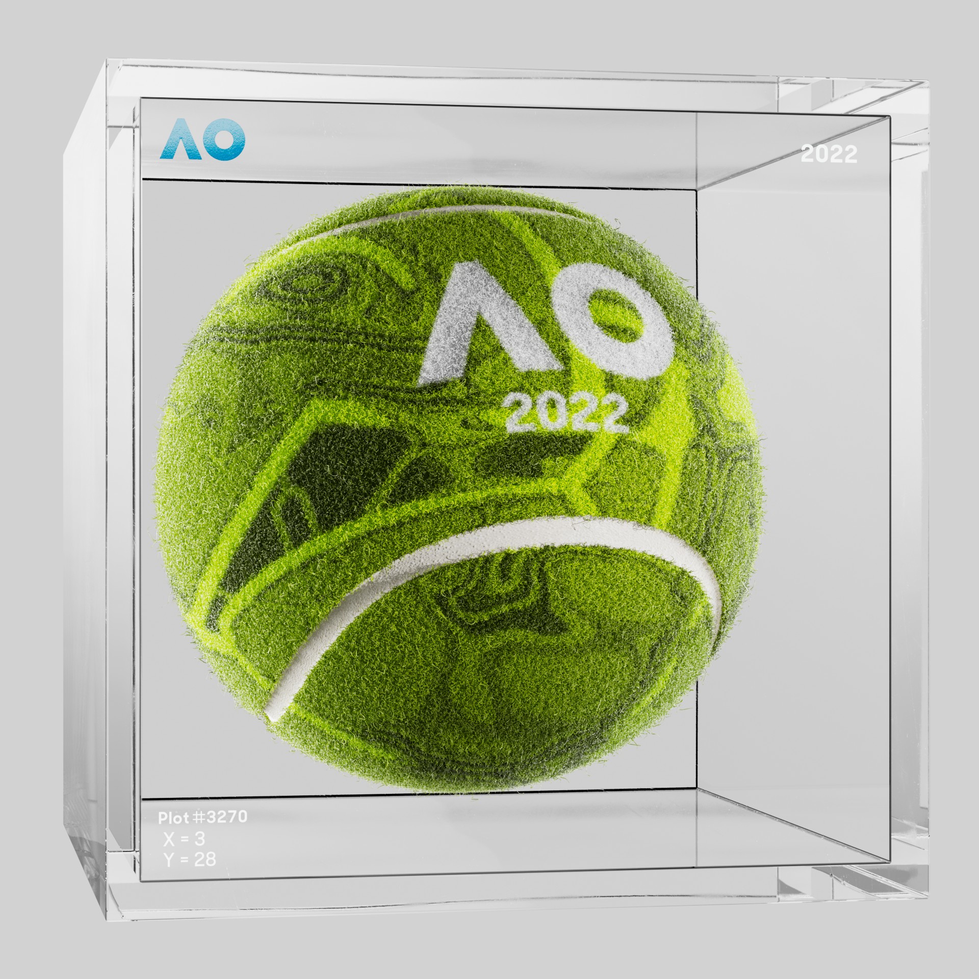 The Australian Open - The Australian Open Art Ball - AO Art Ball #5003 - NFT # 5003
