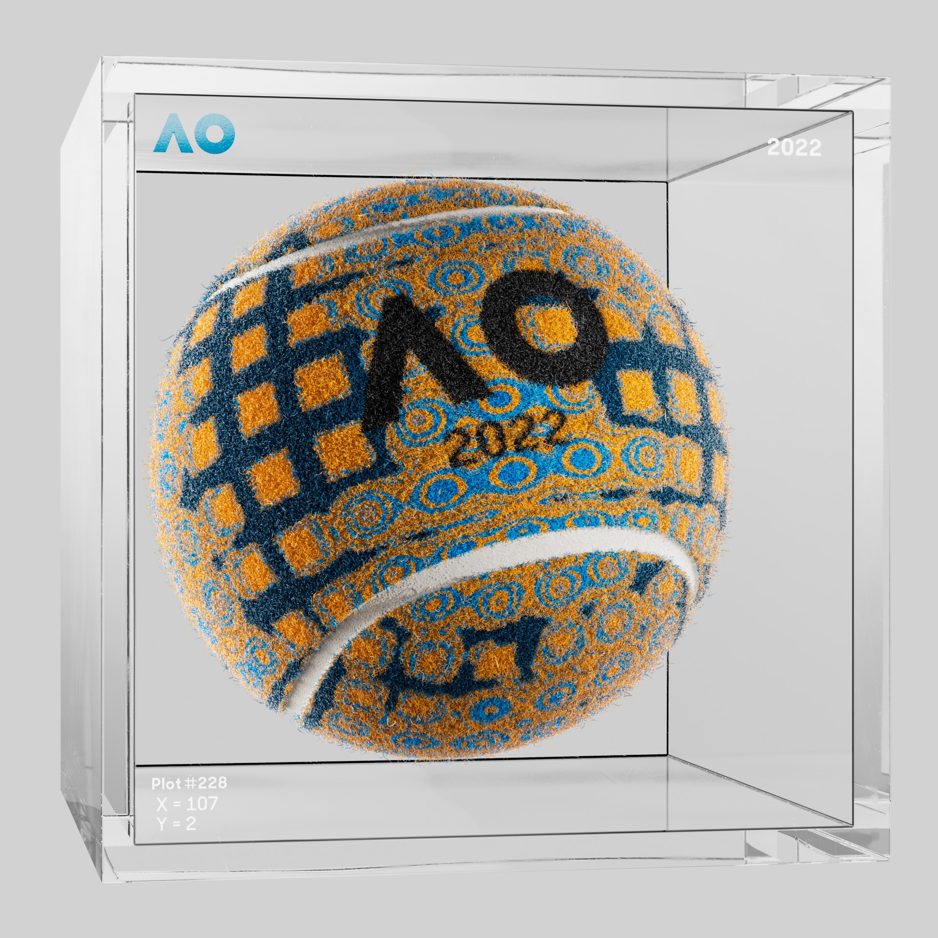 The Australian Open - The Australian Open Art Ball - AO Art Ball #5004 - NFT # 5004