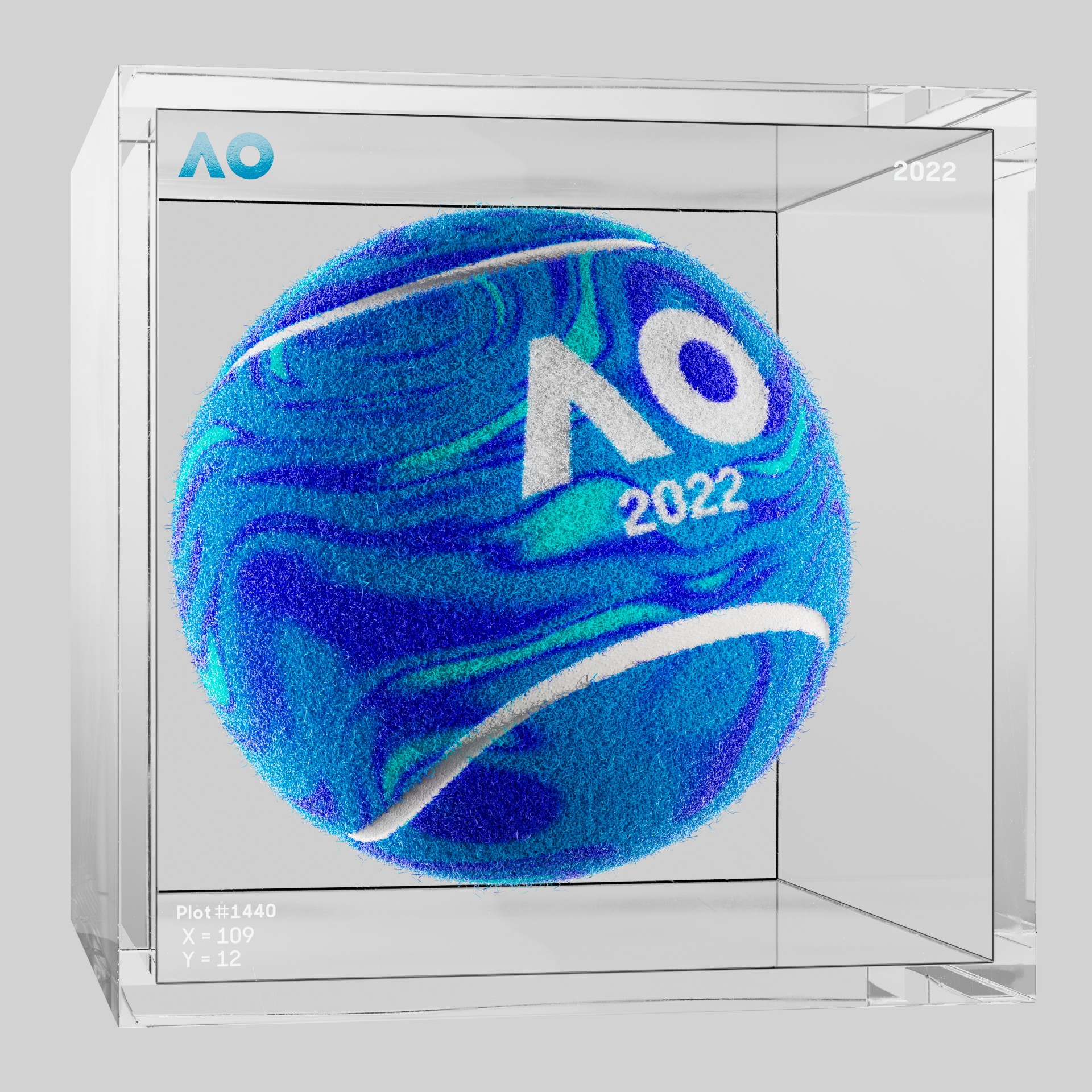 The Australian Open - The Australian Open Art Ball - AO Art Ball #5005 - NFT # 5005