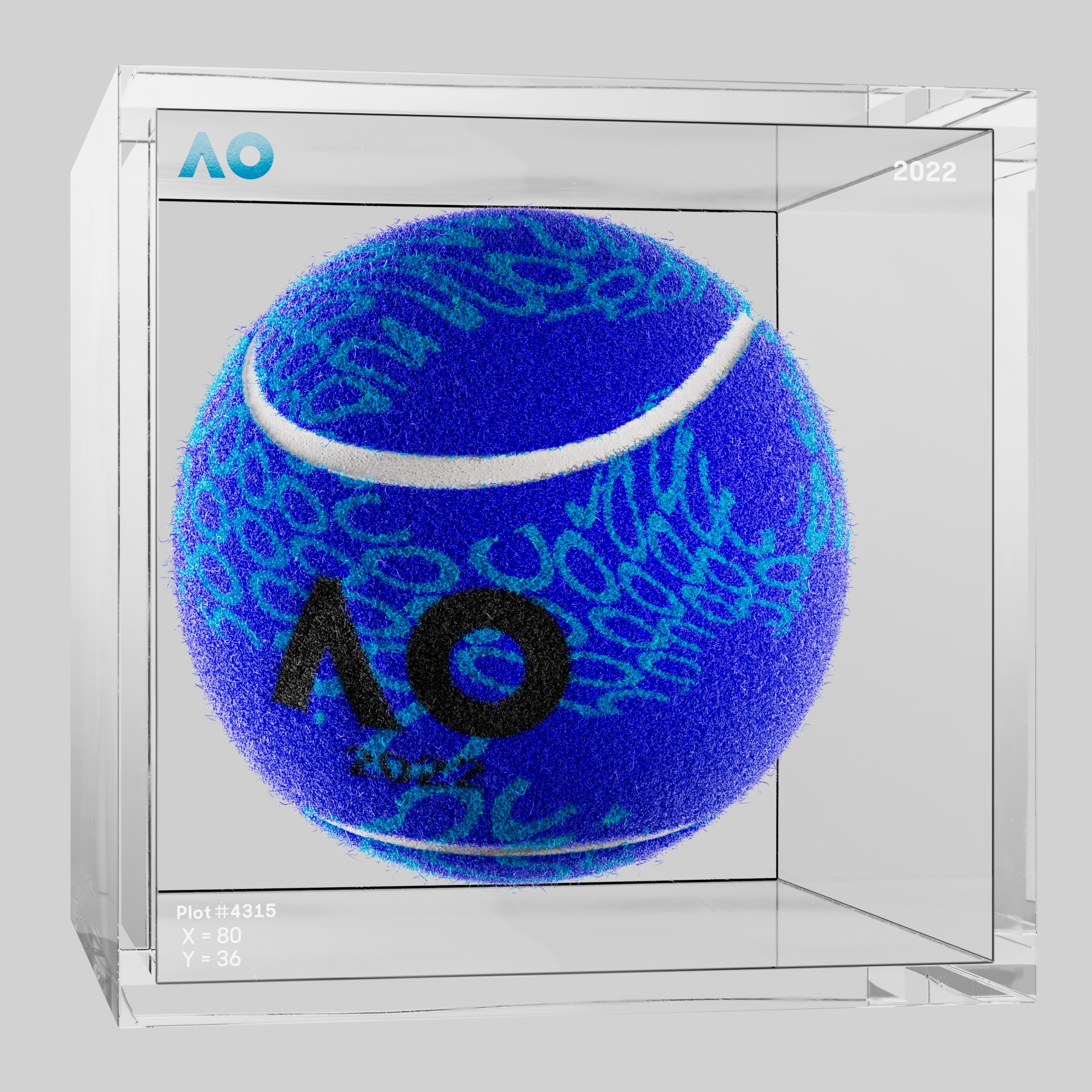 The Australian Open - The Australian Open Art Ball - AO Art Ball #5006 - NFT # 5006