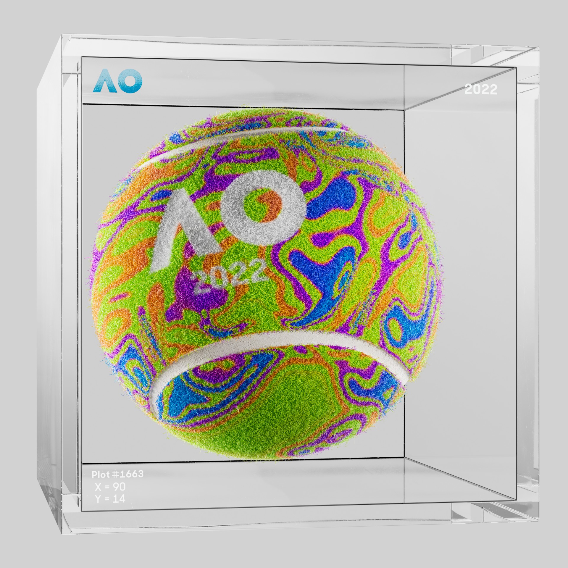 The Australian Open - The Australian Open Art Ball - AO Art Ball #5008 - NFT # 5008