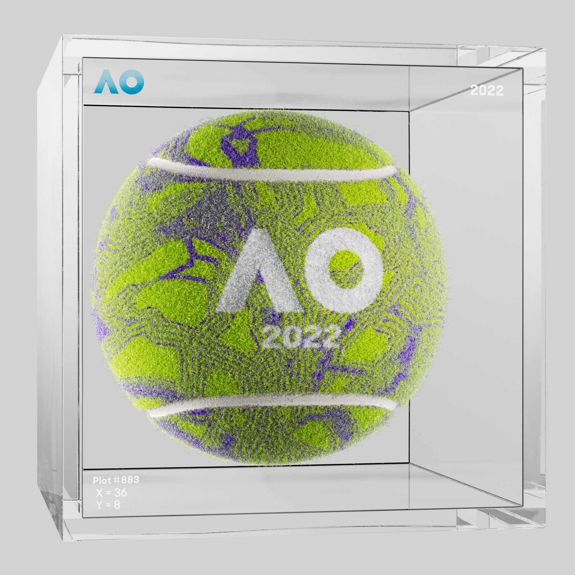 The Australian Open - The Australian Open Art Ball - AO Art Ball #501 - NFT # 501
