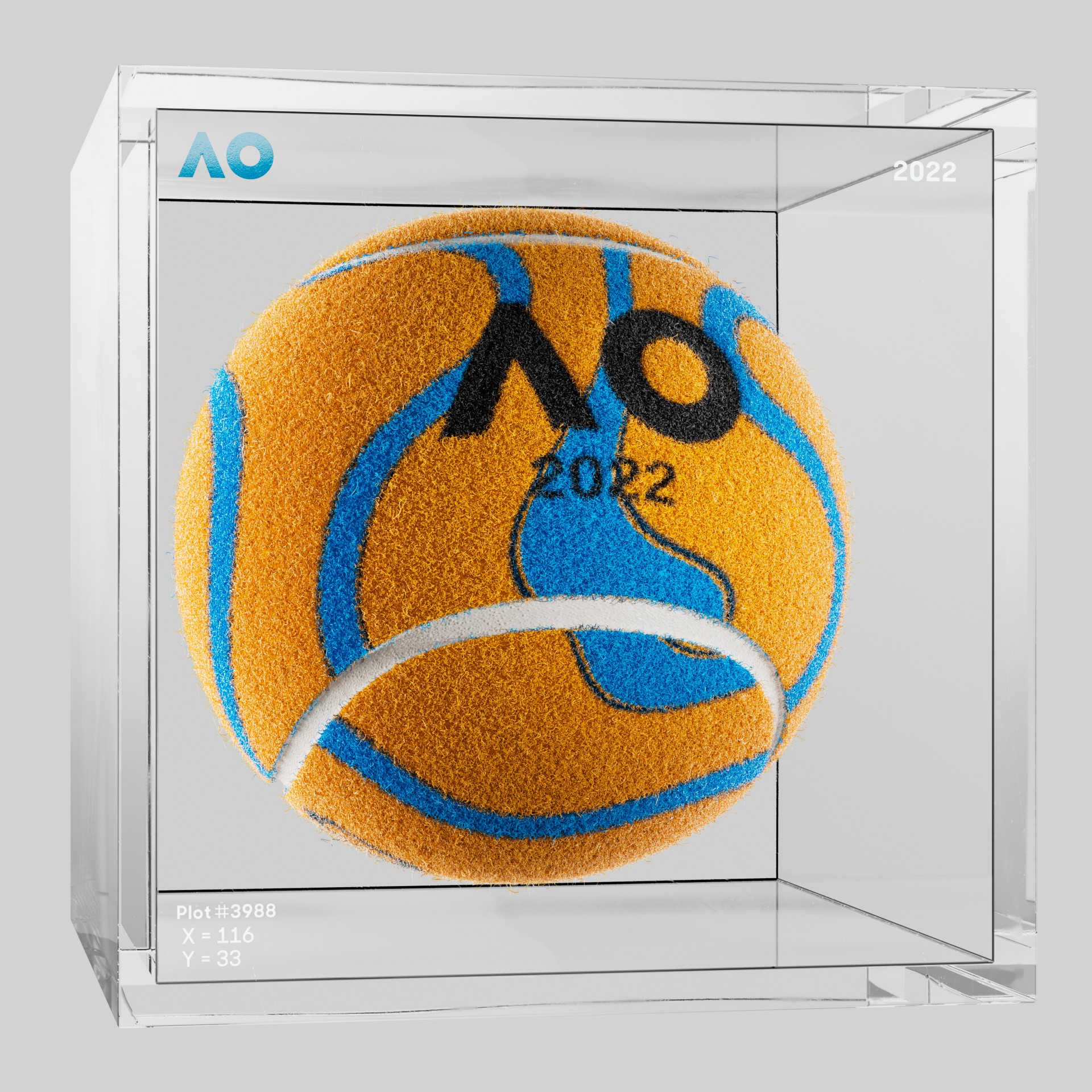 The Australian Open - The Australian Open Art Ball - AO Art Ball #5010 - NFT # 5010