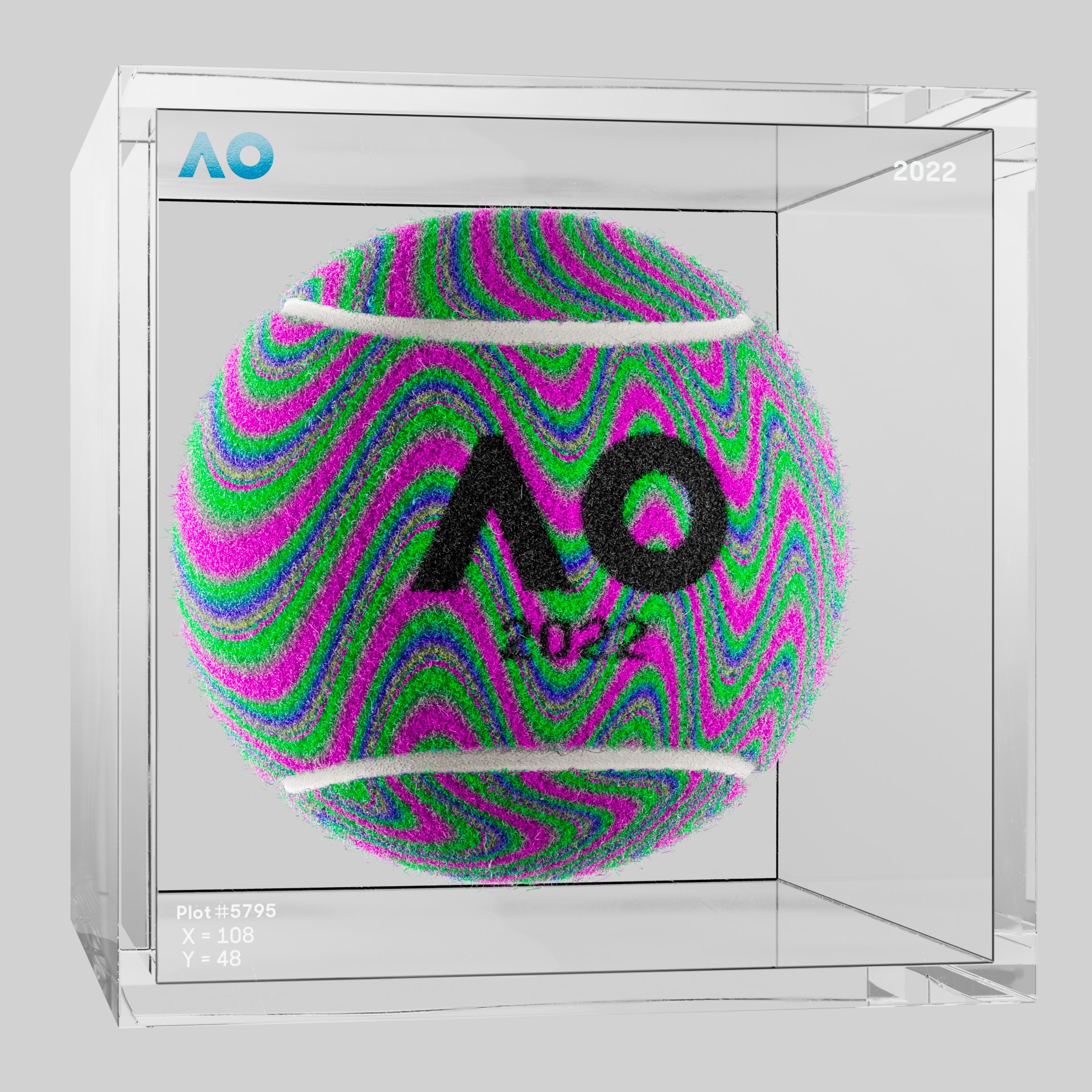 The Australian Open - The Australian Open Art Ball - AO Art Ball #5014 - NFT # 5014