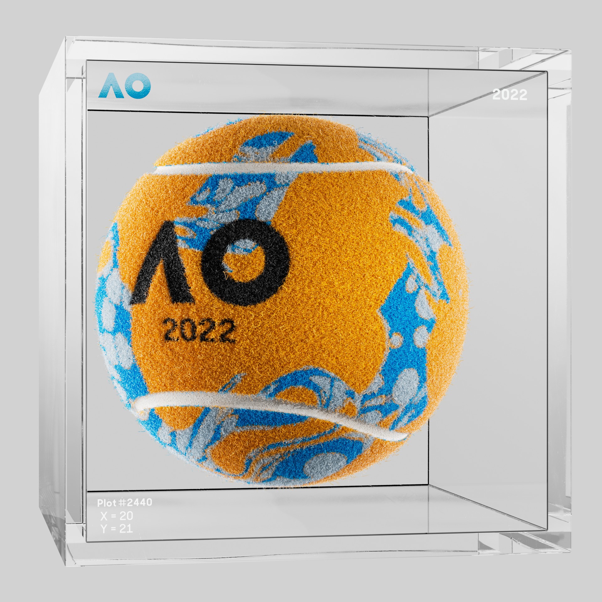 The Australian Open - The Australian Open Art Ball - AO Art Ball #5017 - NFT # 5017