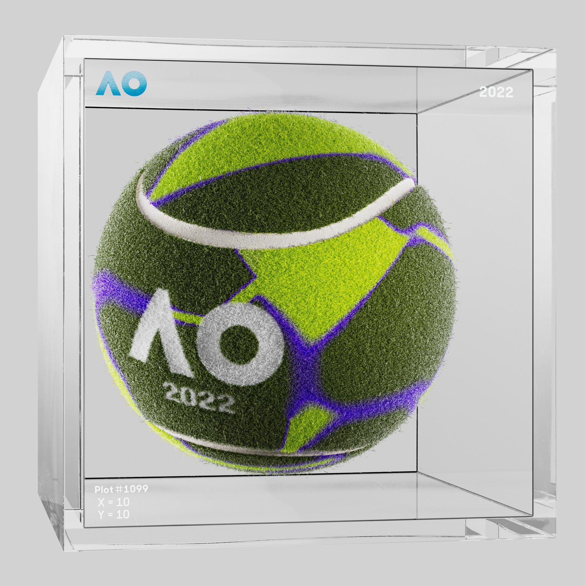 The Australian Open - The Australian Open Art Ball - AO Art Ball #5019 - NFT # 5019