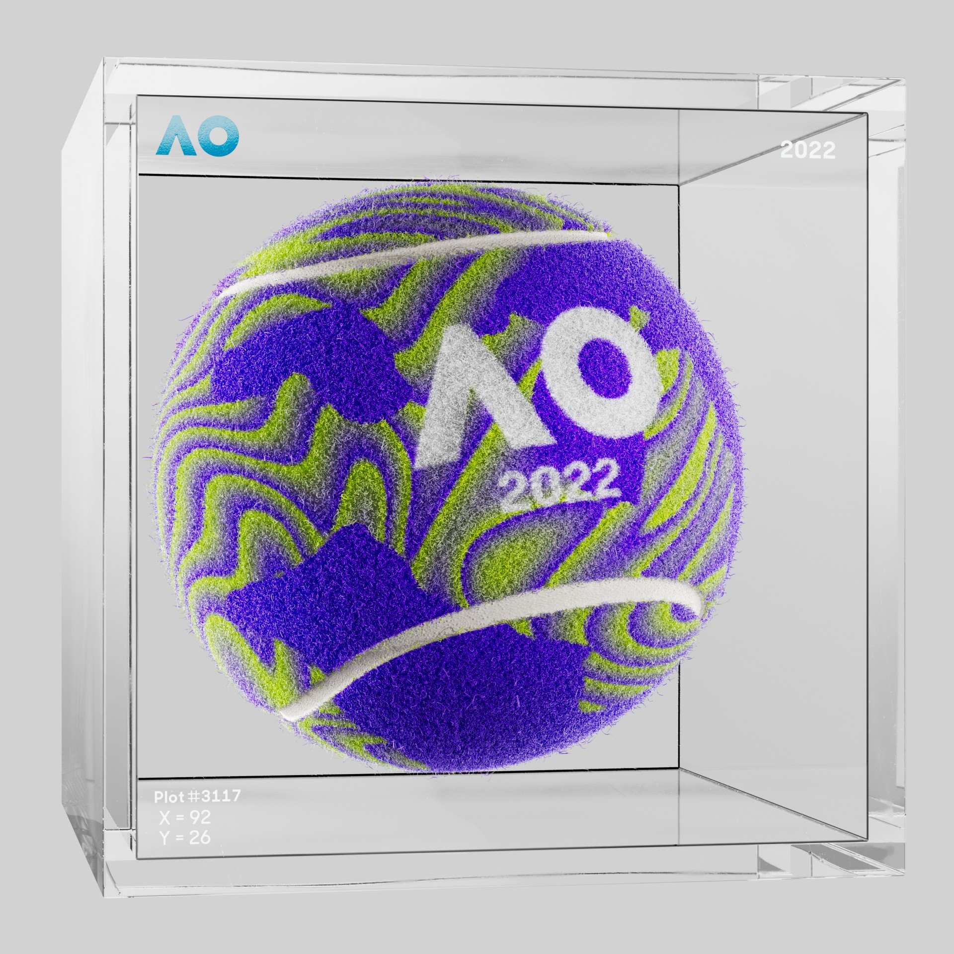 The Australian Open - The Australian Open Art Ball - AO Art Ball #5021 - NFT # 5021