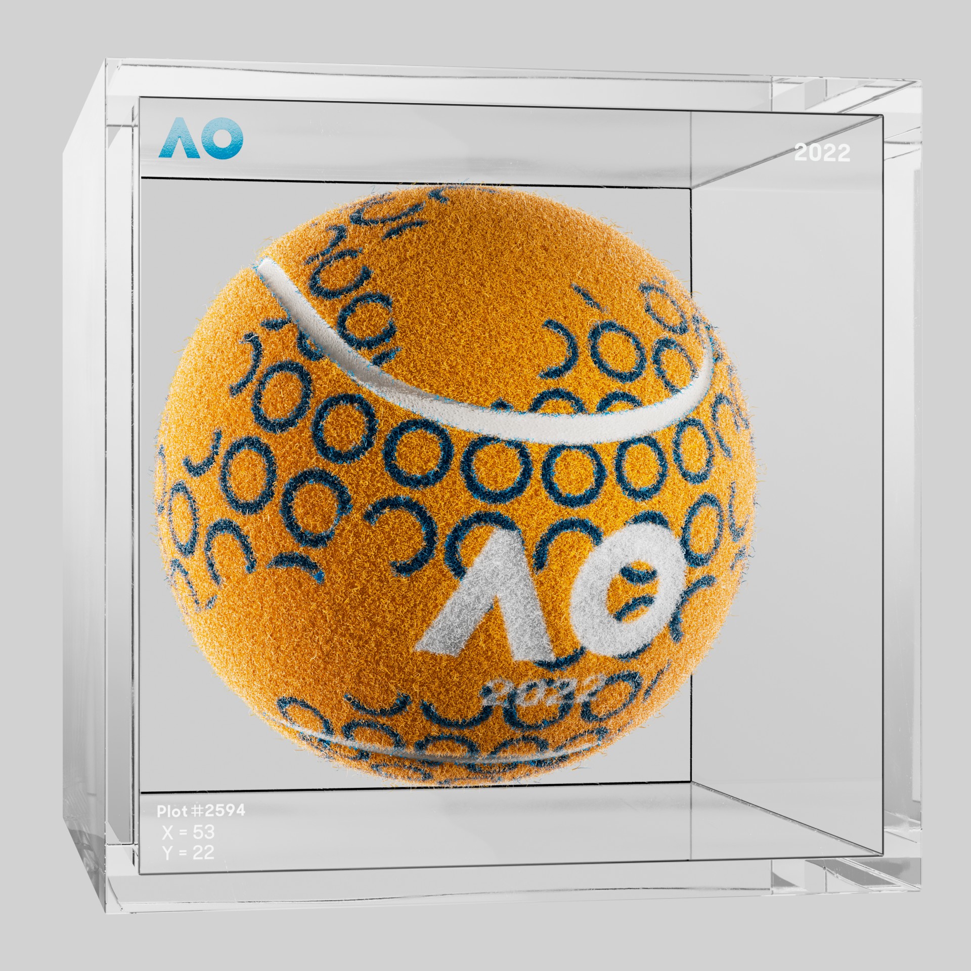 The Australian Open - The Australian Open Art Ball - AO Art Ball #5022 - NFT # 5022