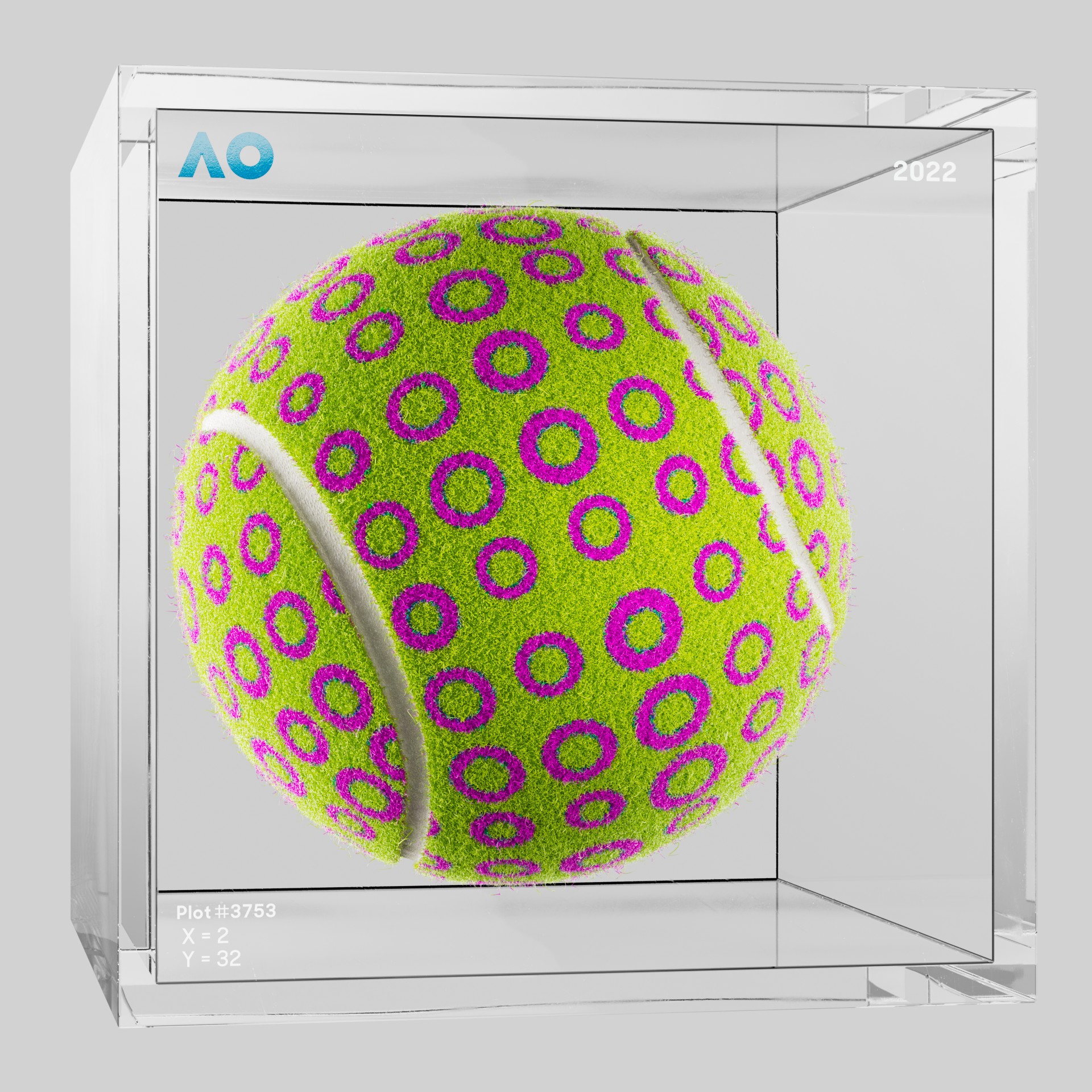 The Australian Open - The Australian Open Art Ball - AO Art Ball #5024 - NFT # 5024