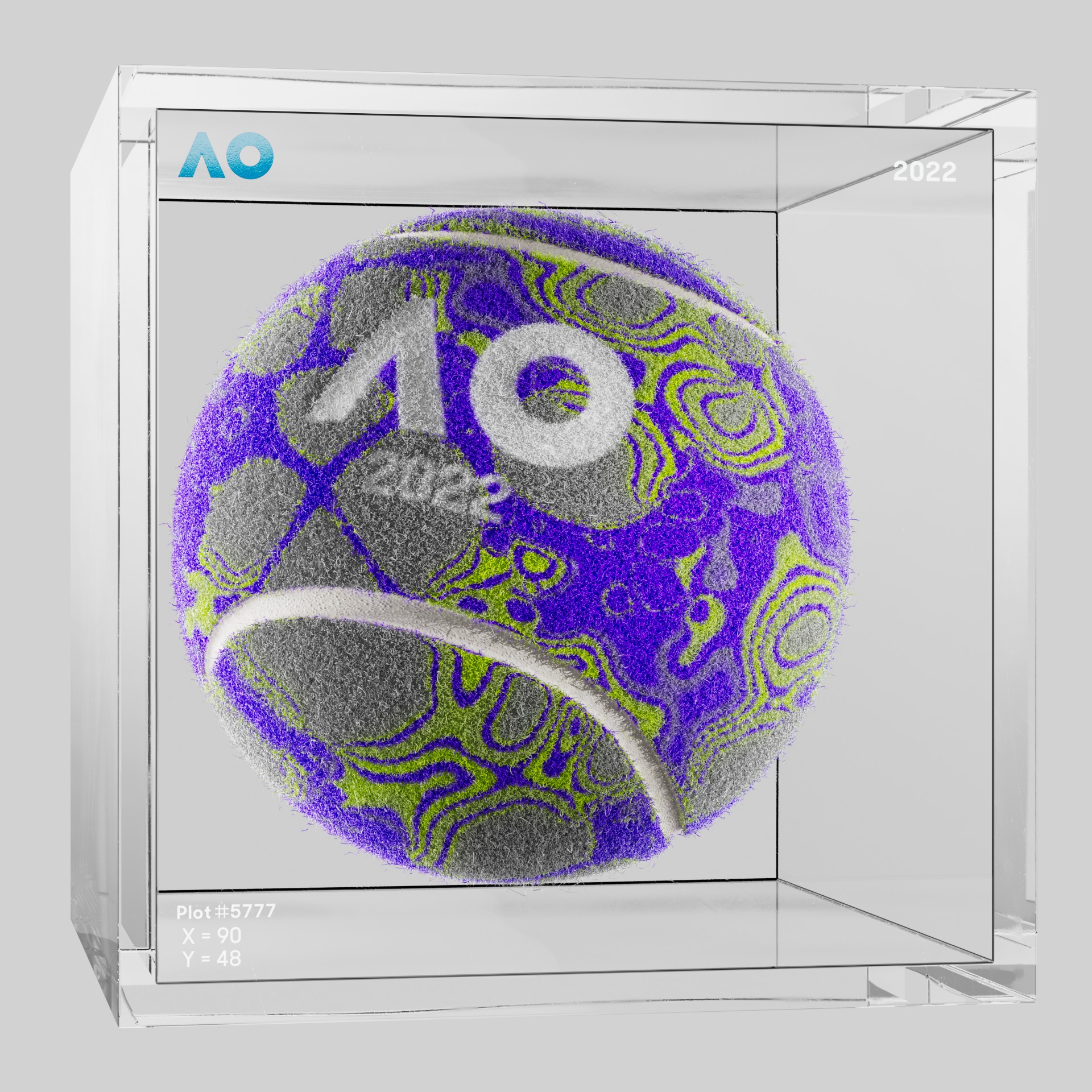 The Australian Open - The Australian Open Art Ball - AO Art Ball #5026 - NFT # 5026