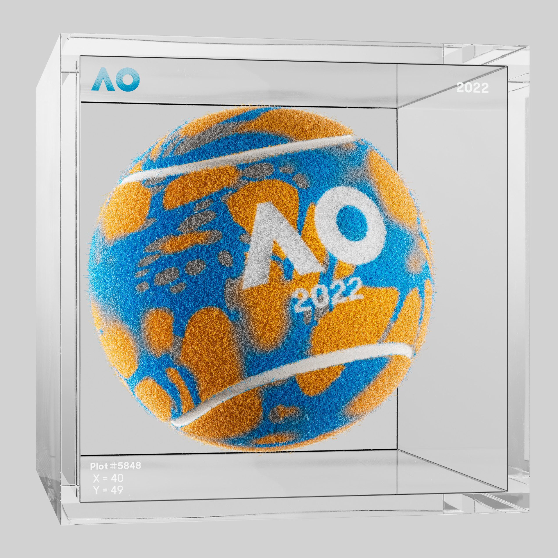 The Australian Open - The Australian Open Art Ball - AO Art Ball #5027 - NFT # 5027