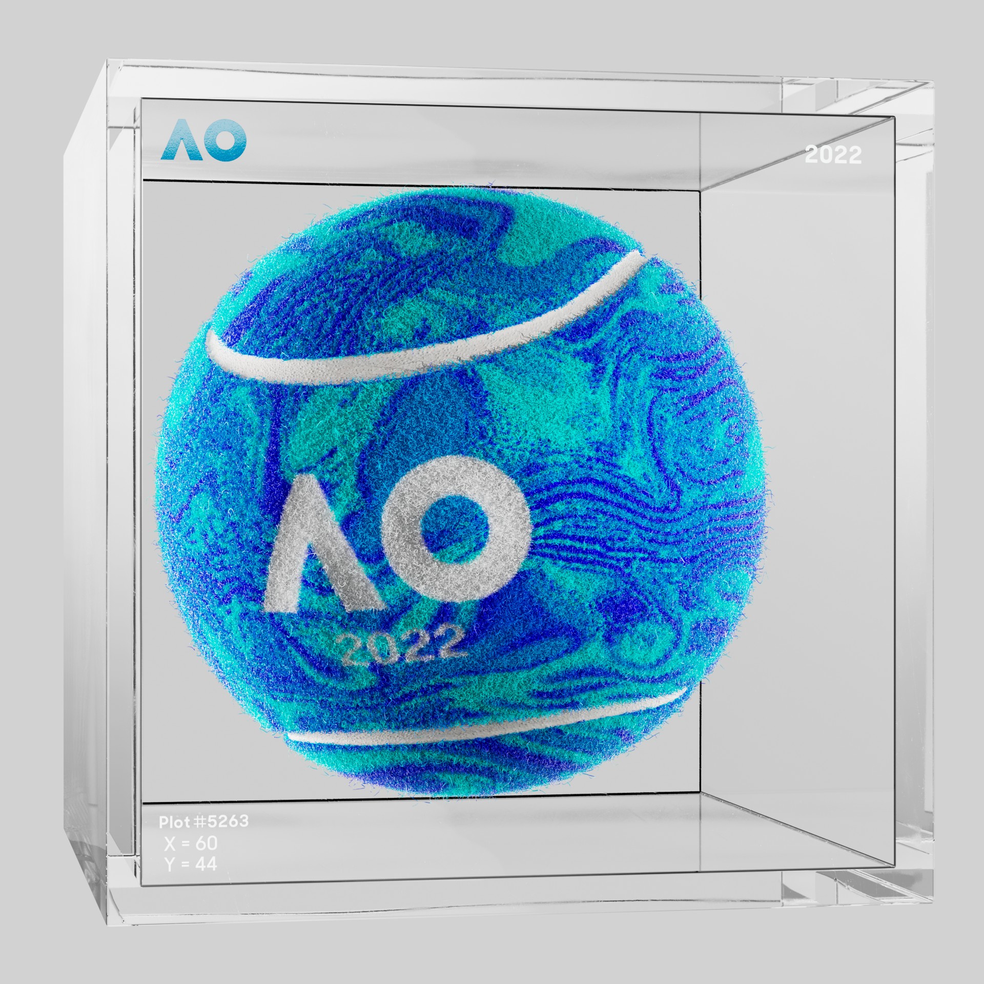 The Australian Open - The Australian Open Art Ball - AO Art Ball #5029 - NFT # 5029