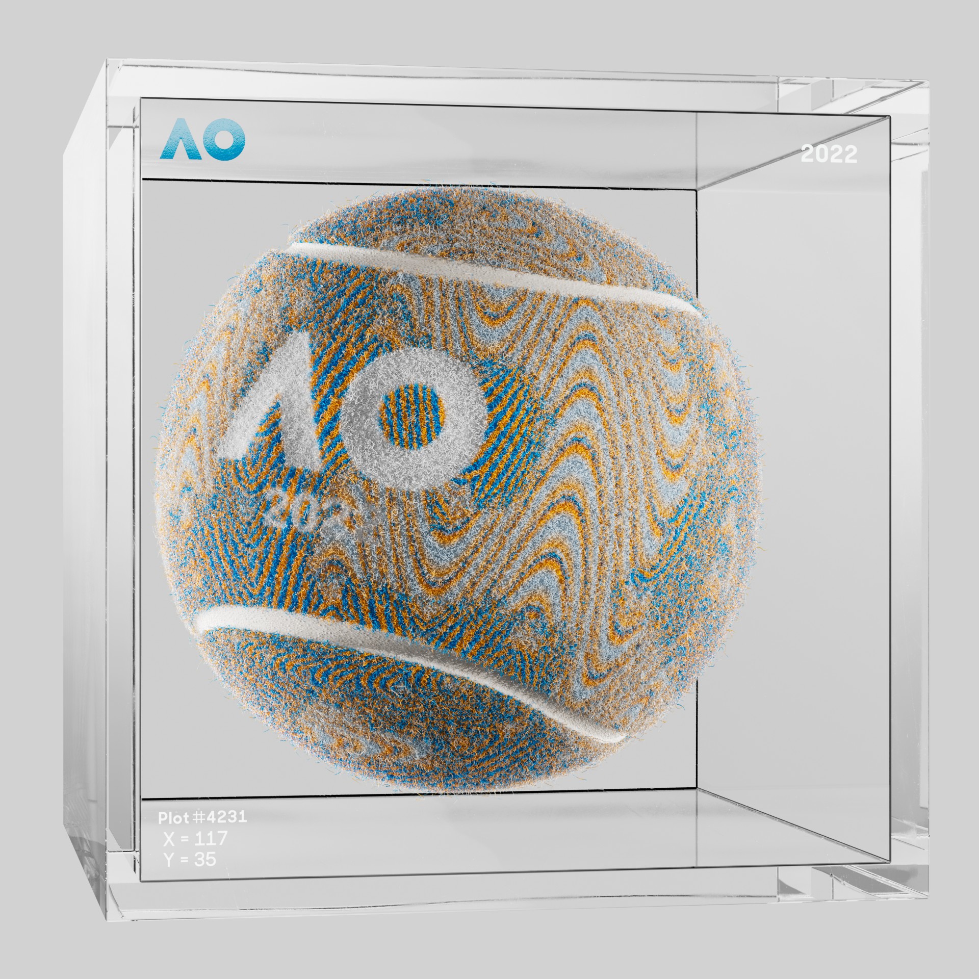 The Australian Open - The Australian Open Art Ball - AO Art Ball #503 - NFT # 503