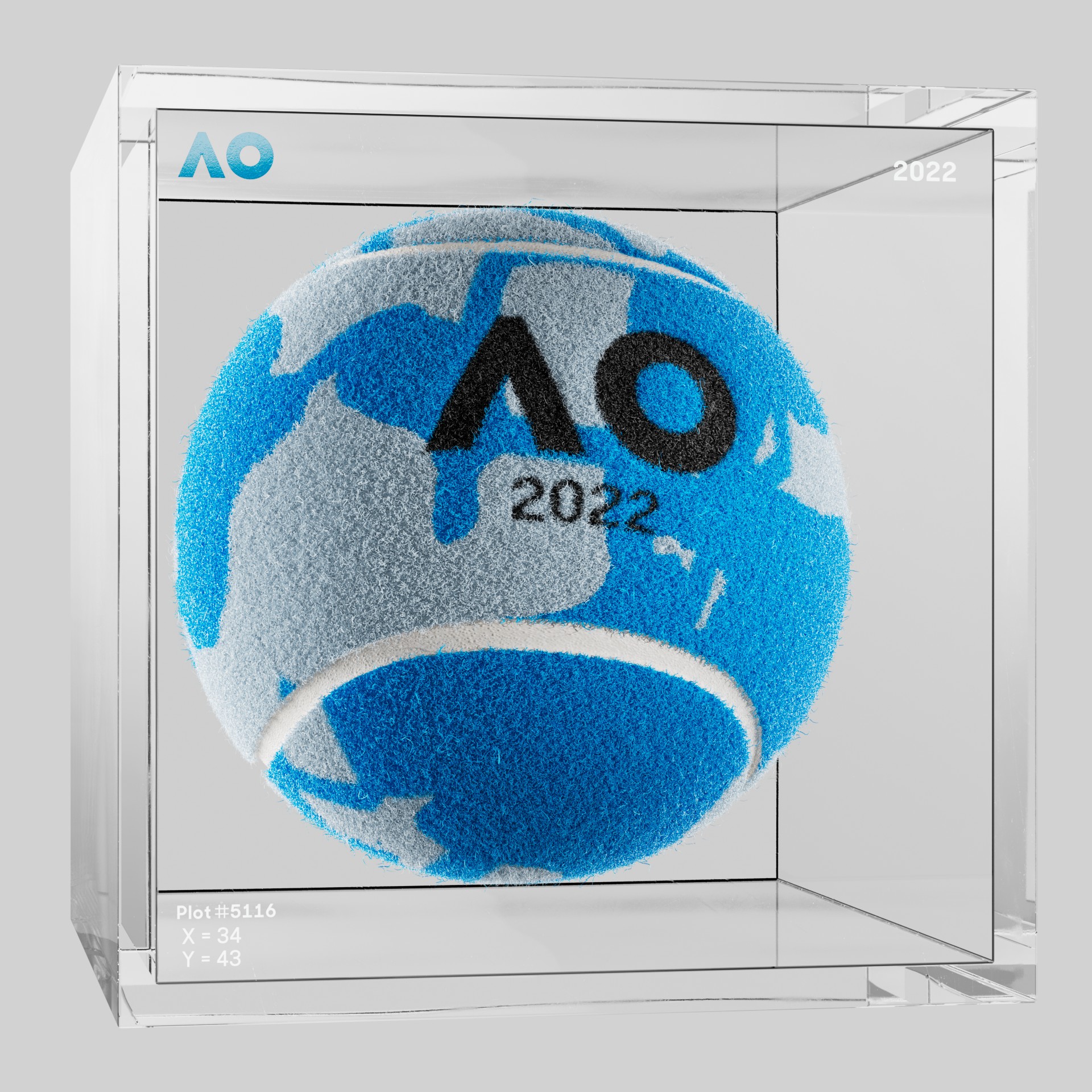 The Australian Open - The Australian Open Art Ball - AO Art Ball #5030 - NFT # 5030