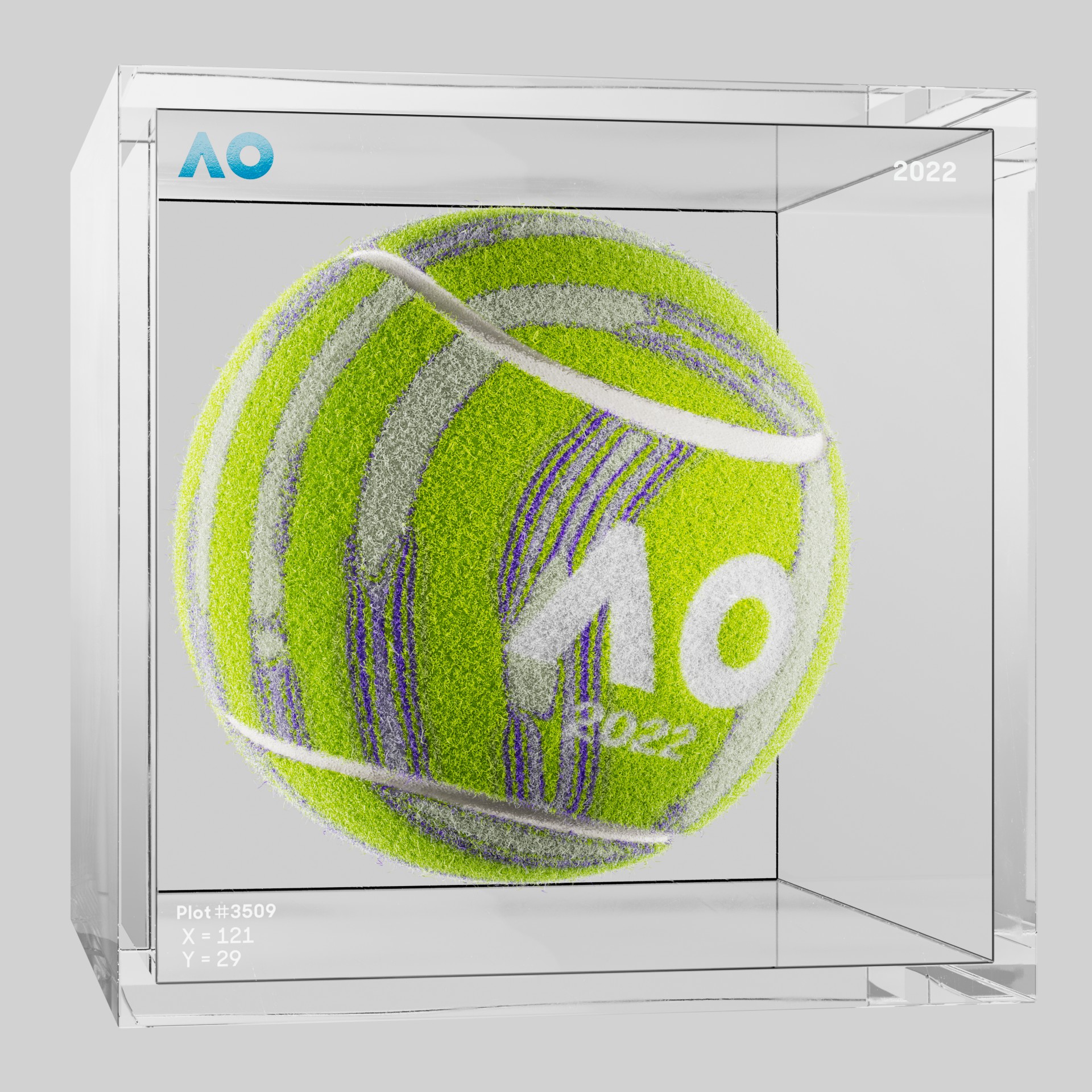 The Australian Open - The Australian Open Art Ball - AO Art Ball #5031 - NFT # 5031