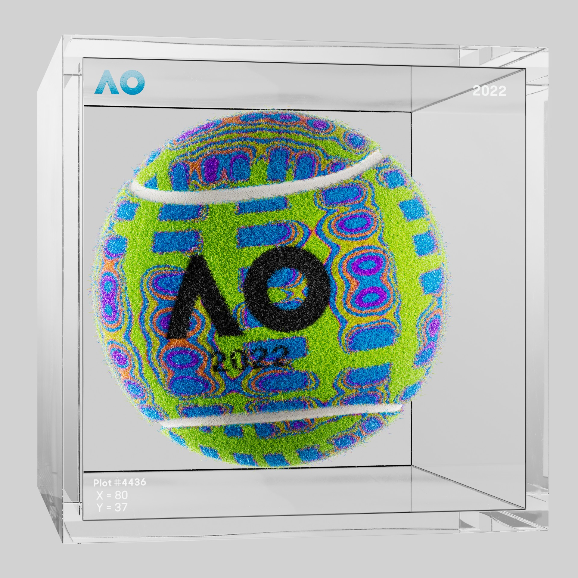 The Australian Open - The Australian Open Art Ball - AO Art Ball #5036 - NFT # 5036