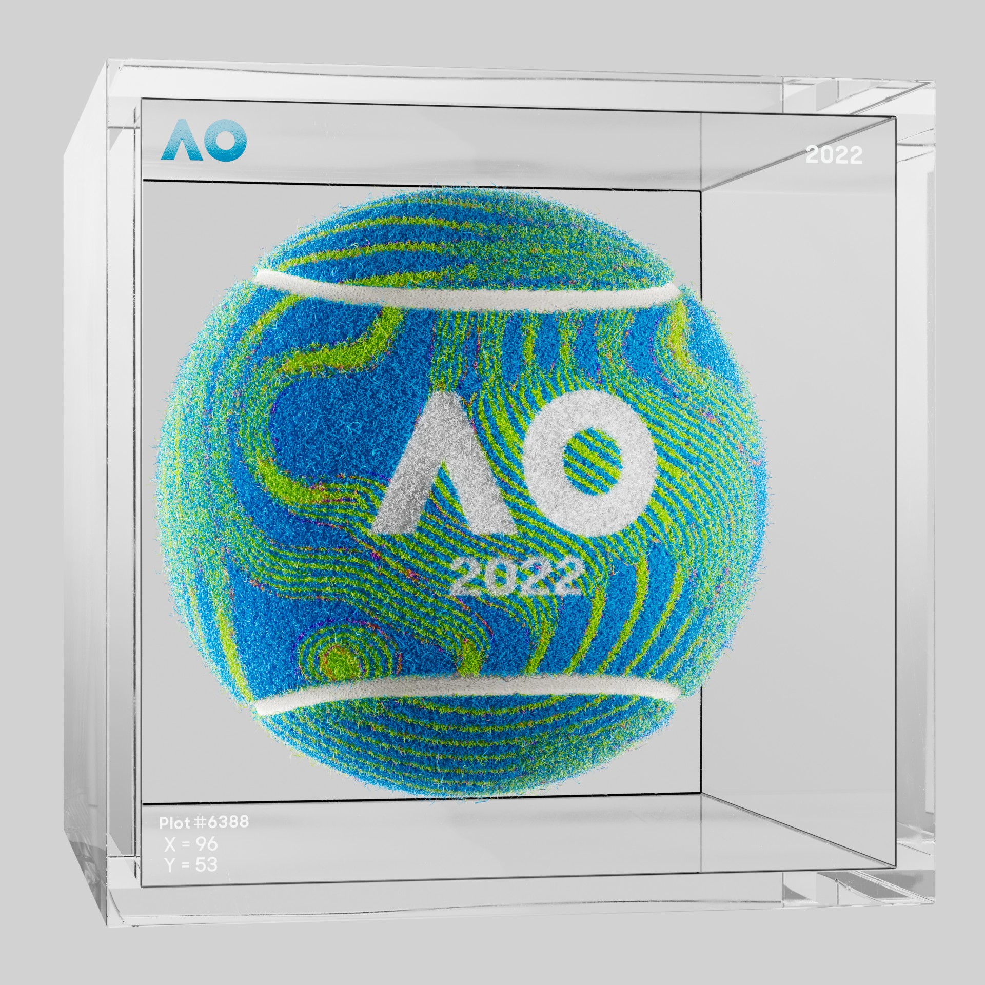 The Australian Open - The Australian Open Art Ball - AO Art Ball #5037 - NFT # 5037