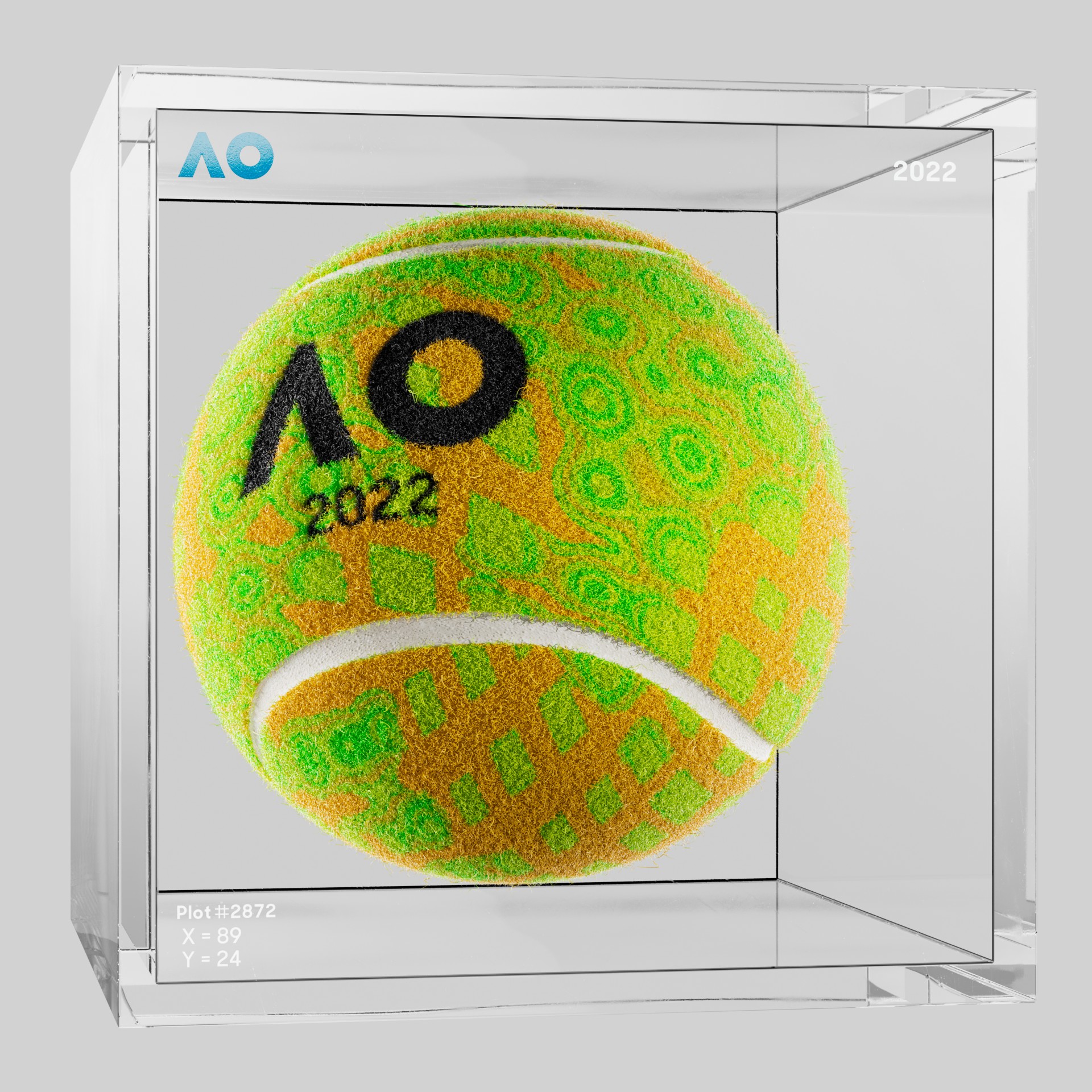 The Australian Open - The Australian Open Art Ball - AO Art Ball #504 - NFT # 504