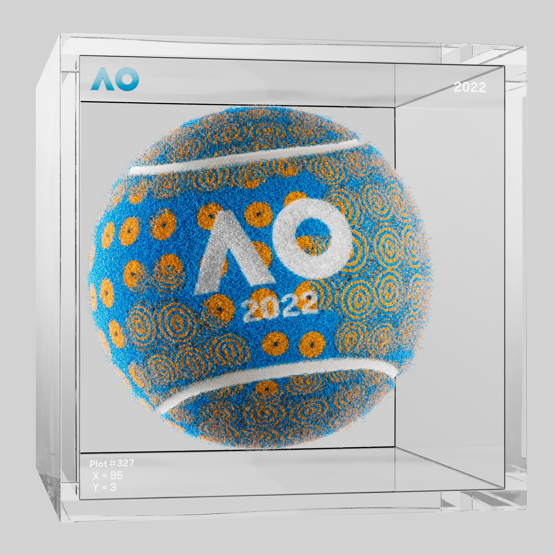 The Australian Open - The Australian Open Art Ball - AO Art Ball #5040 - NFT # 5040