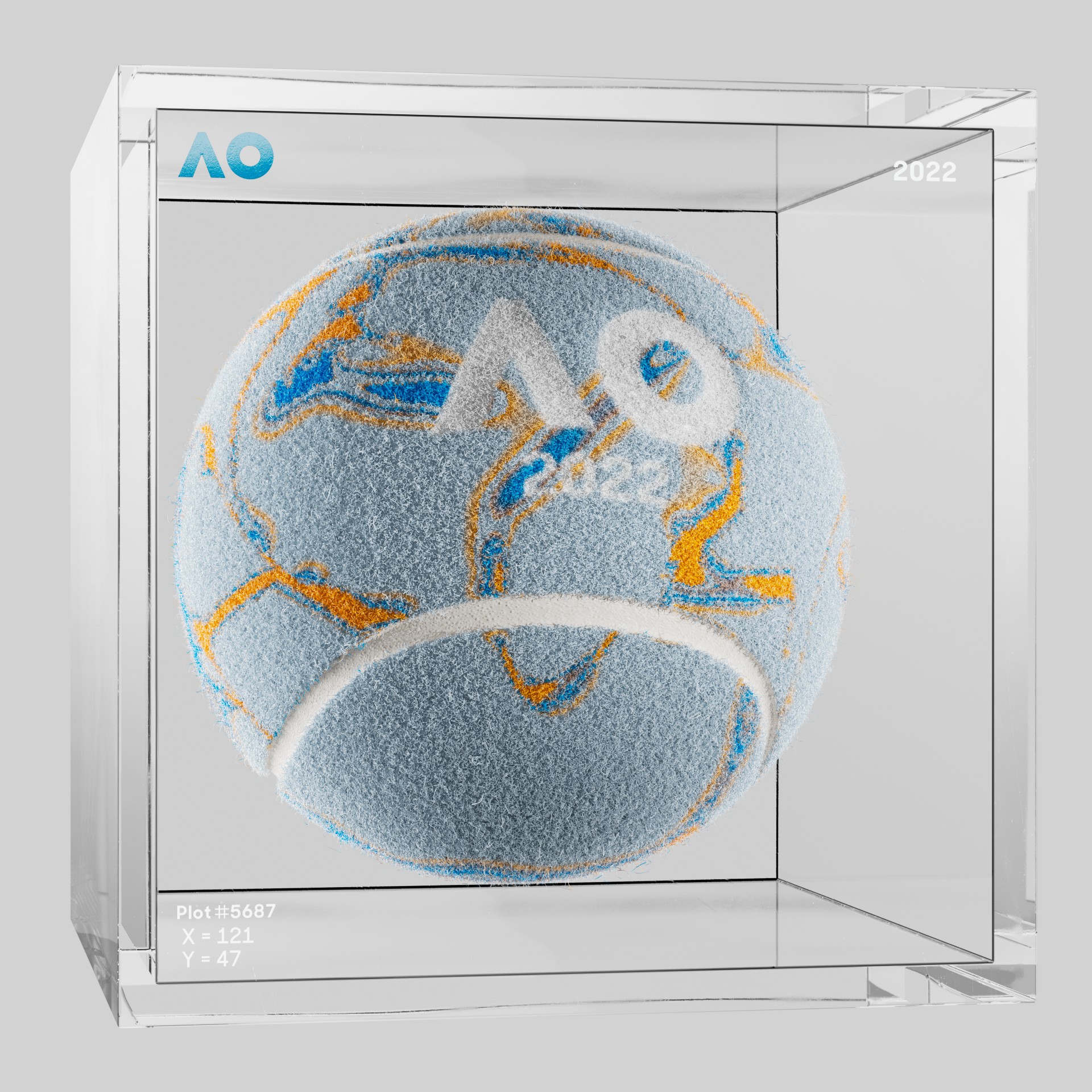 The Australian Open - The Australian Open Art Ball - AO Art Ball #5041 - NFT # 5041