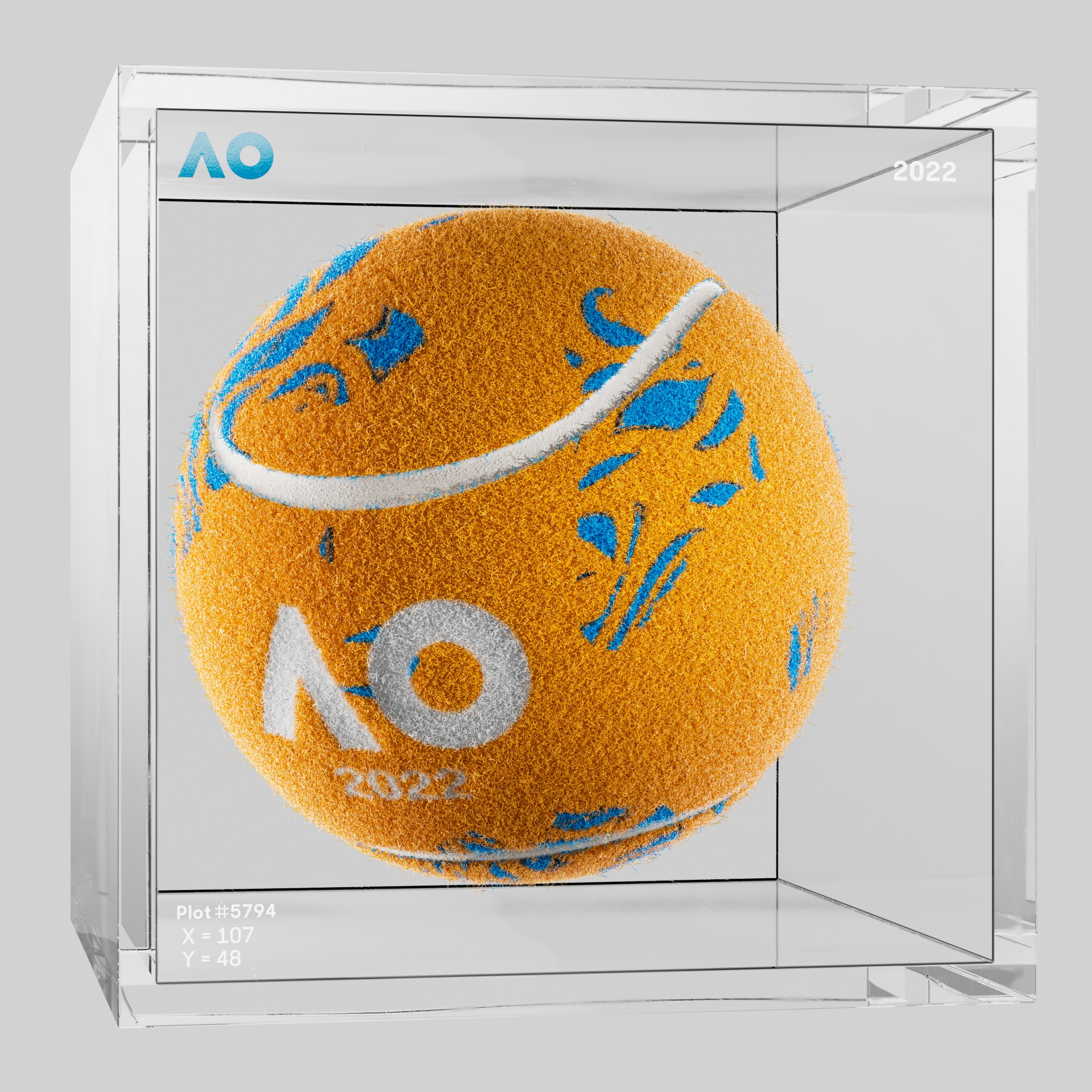 The Australian Open - The Australian Open Art Ball - AO Art Ball #5043 - NFT # 5043