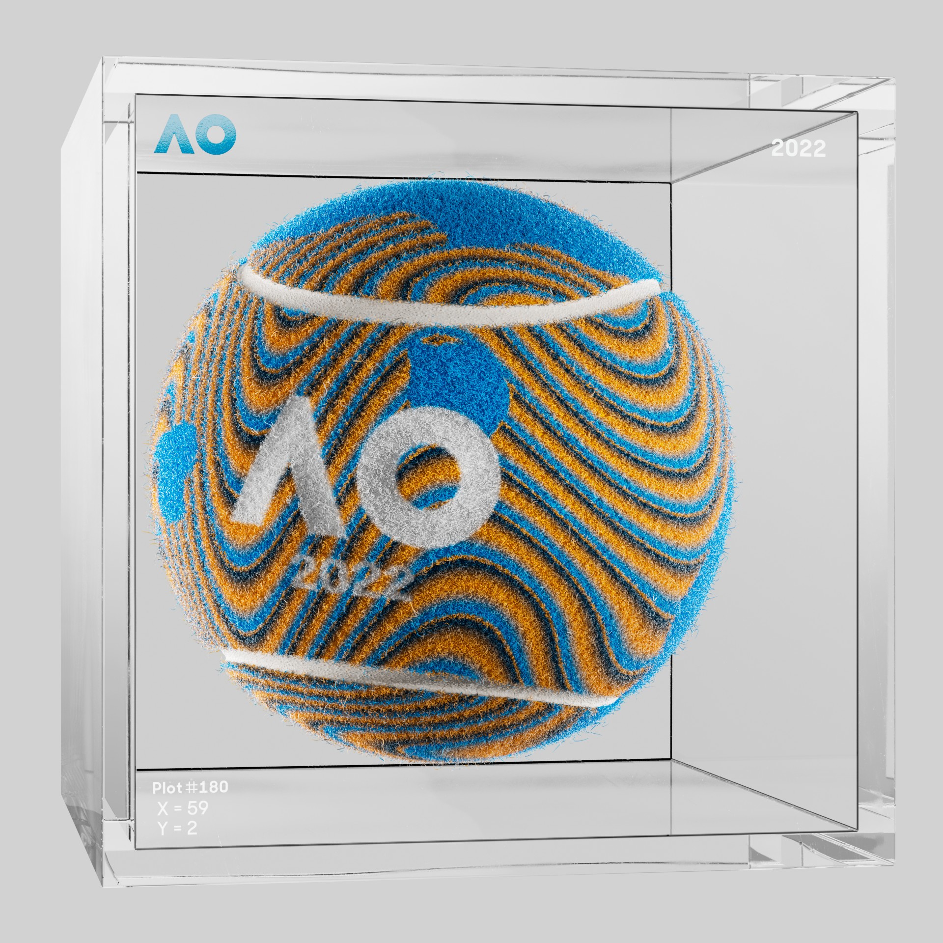 The Australian Open - The Australian Open Art Ball - AO Art Ball #5046 - NFT # 5046