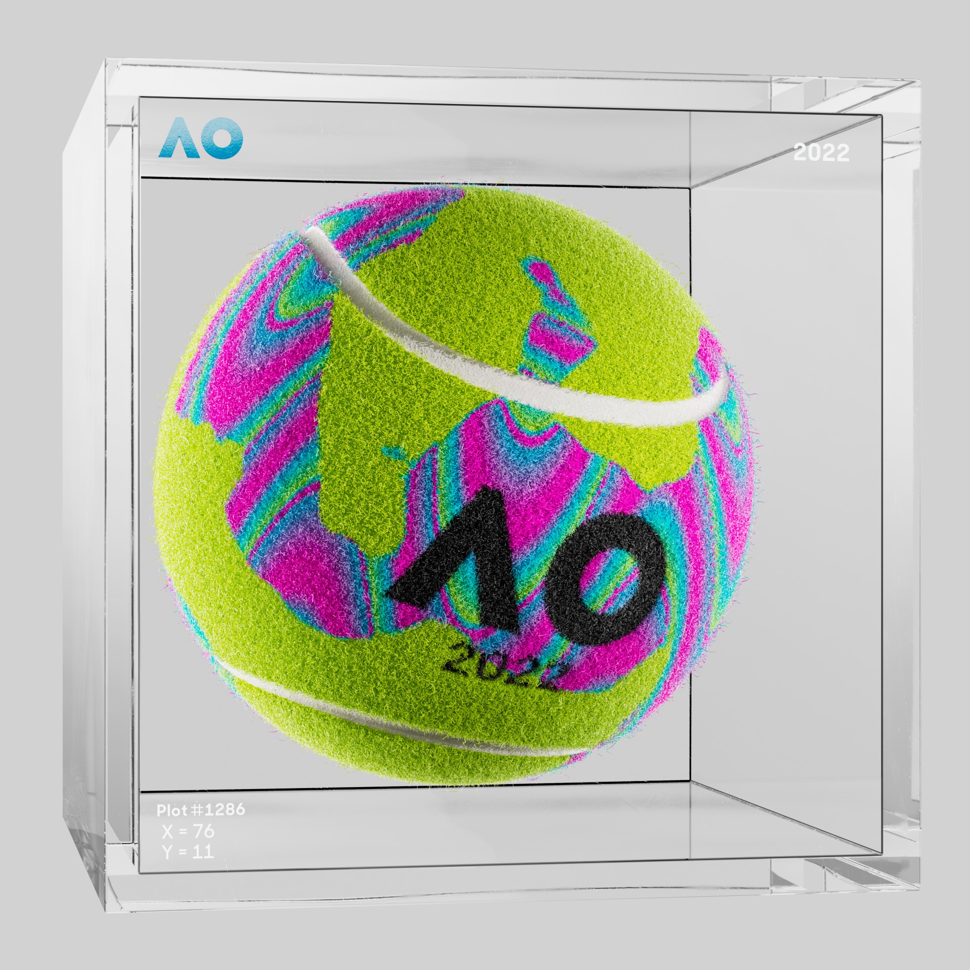 The Australian Open - The Australian Open Art Ball - AO Art Ball #5050 - NFT # 5050