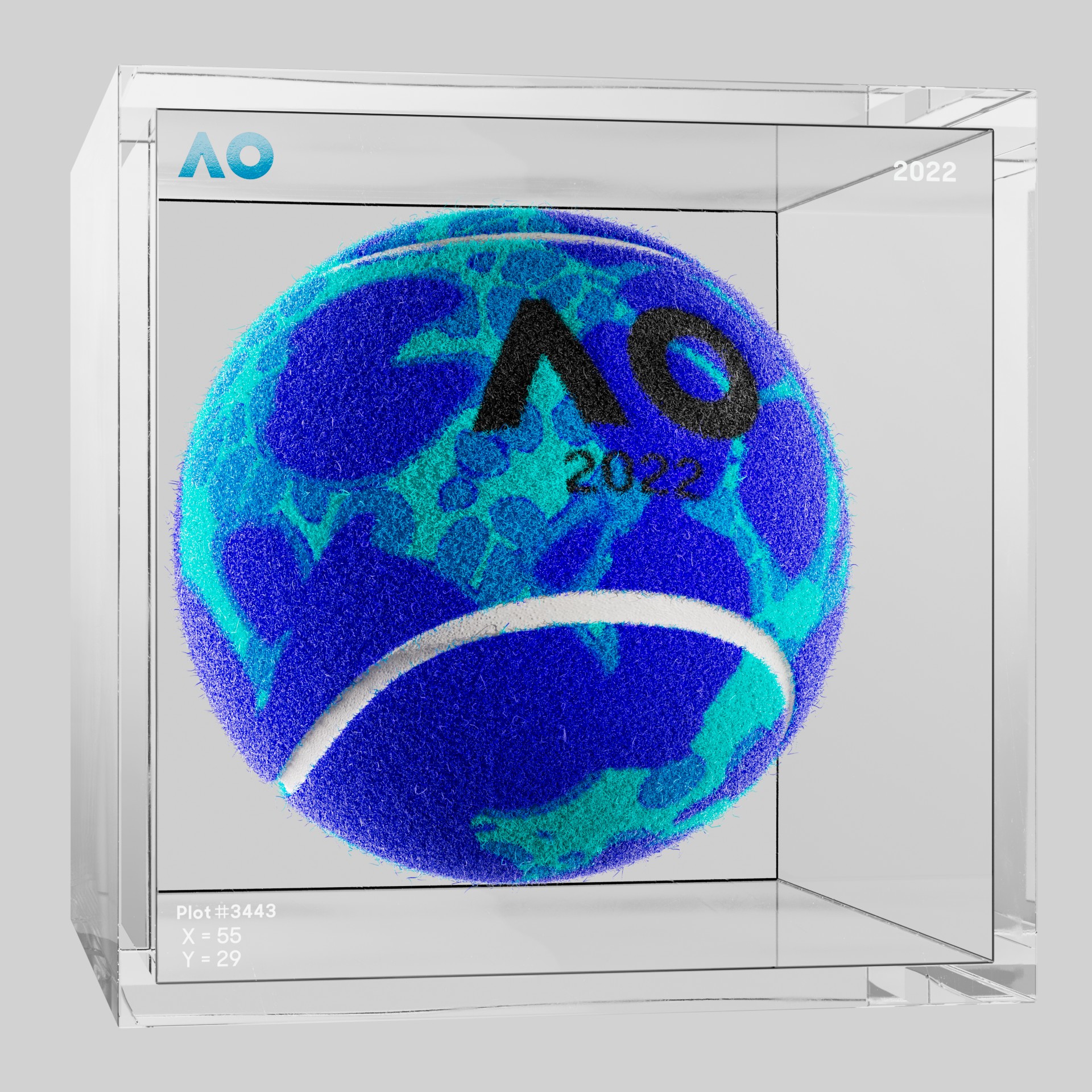 The Australian Open - The Australian Open Art Ball - AO Art Ball #5053 - NFT # 5053